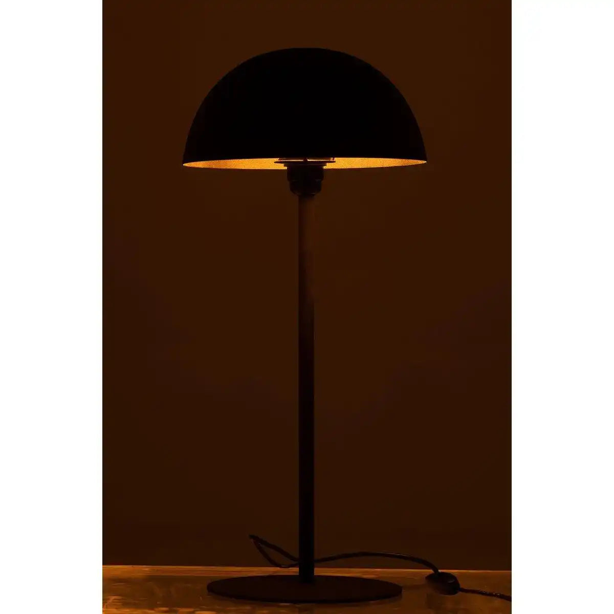 J-Line Tischleuchte Mushroom – Metall – Schwarz - HomeDesign Knaus