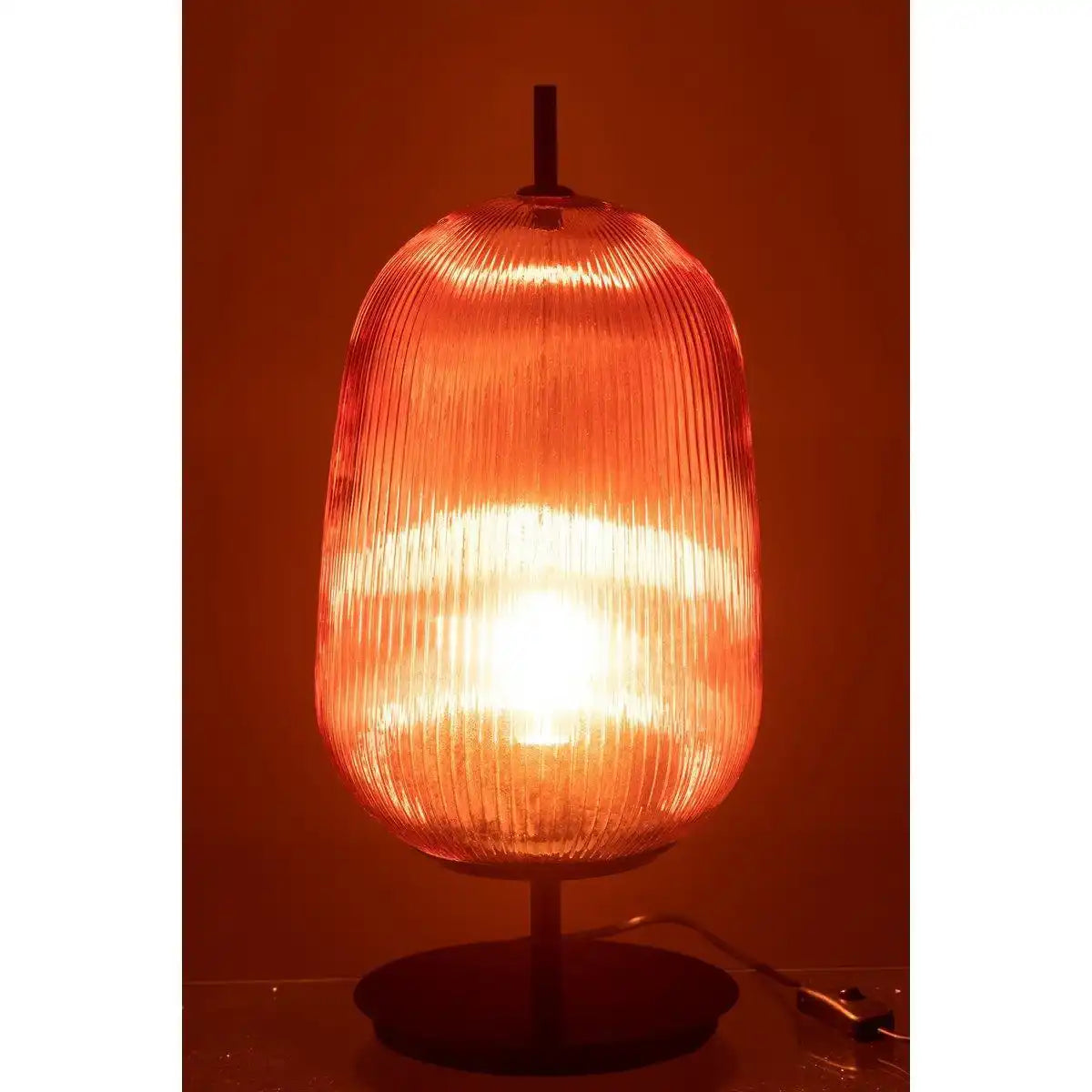 J-Line Tischleuchte Oasis - Glas - Rot - Groß - HomeDesign Knaus