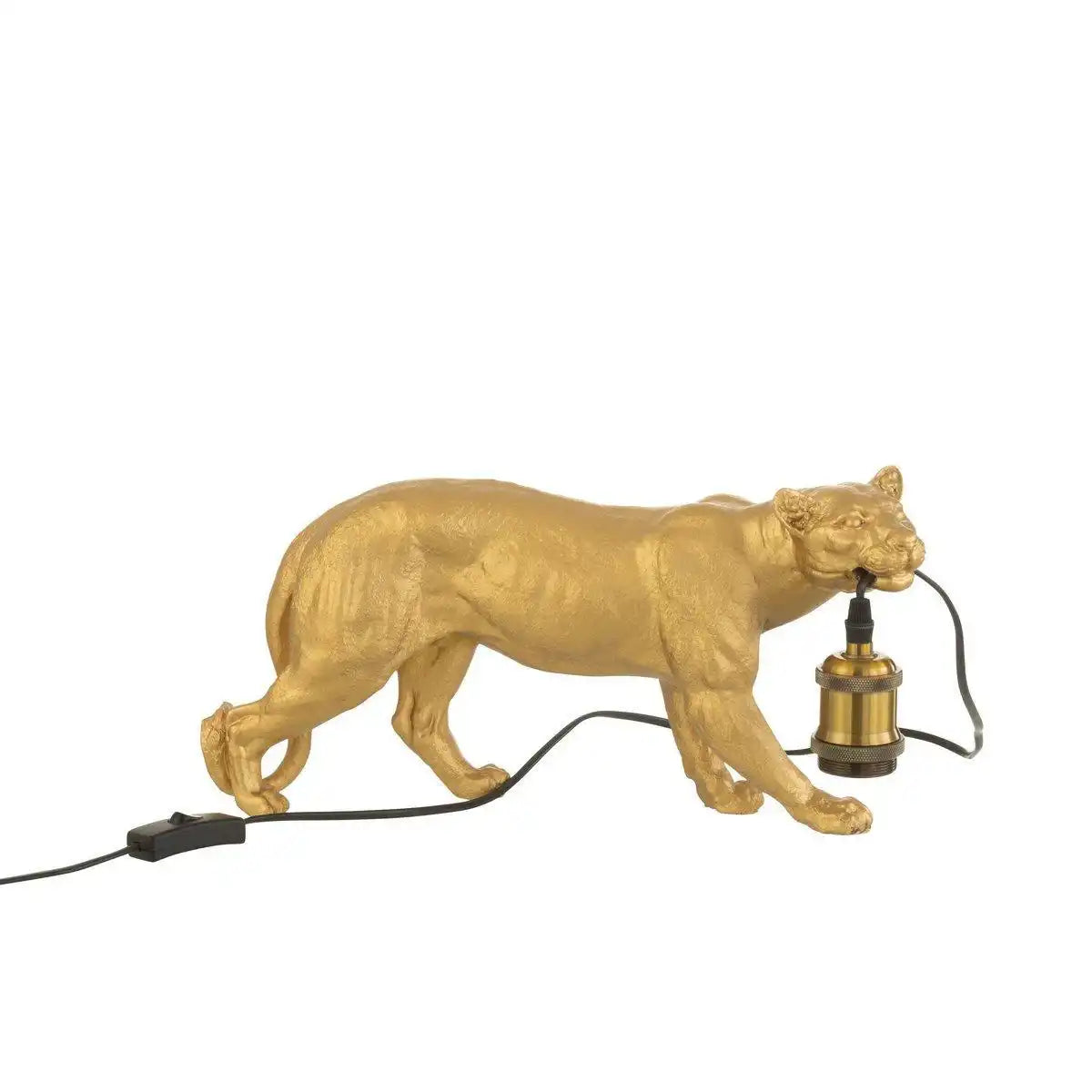 J-Line Tischleuchte Poema – Harz – Gold – klein - HomeDesign Knaus