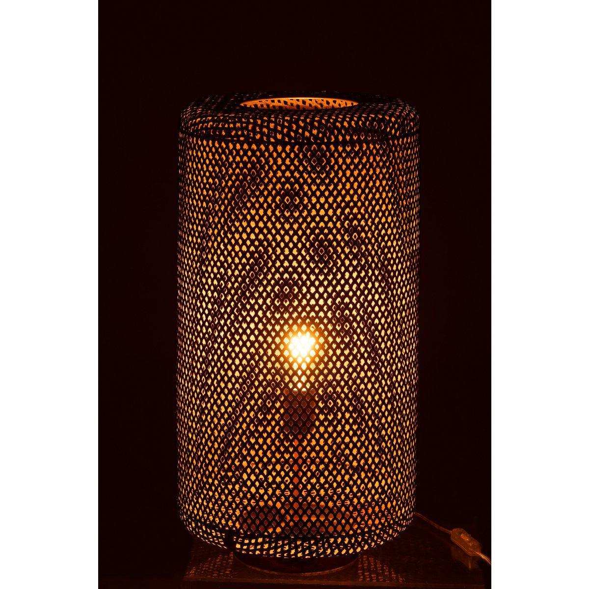 J-Line Tischleuchte rund – Metall – Gold - HomeDesign Knaus