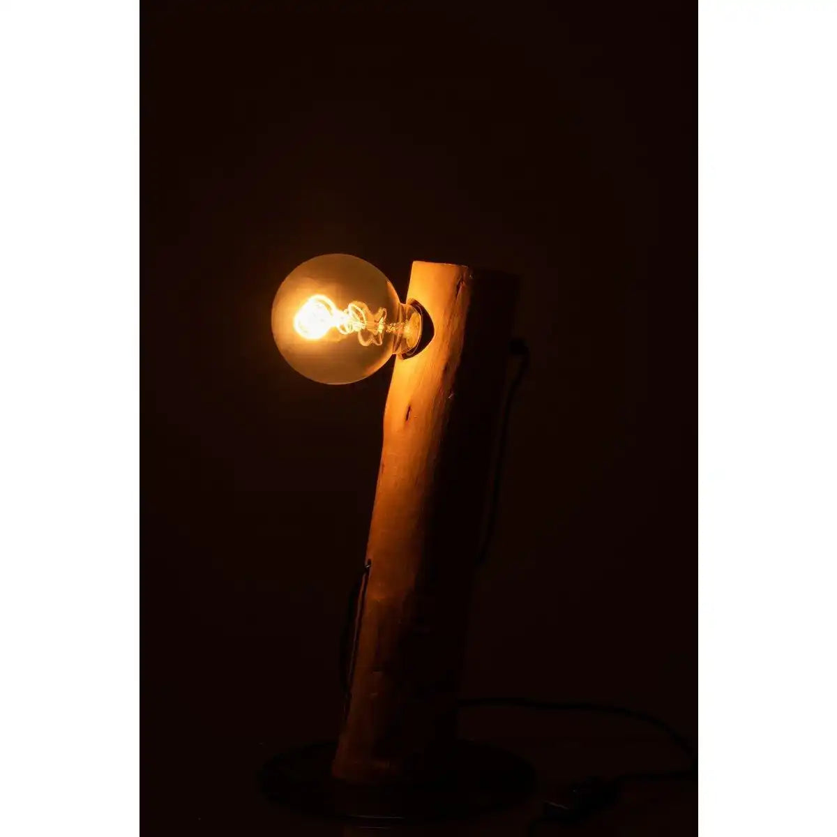 J-Line Tischleuchte Silas Berangan – Holz – Natur - HomeDesign Knaus