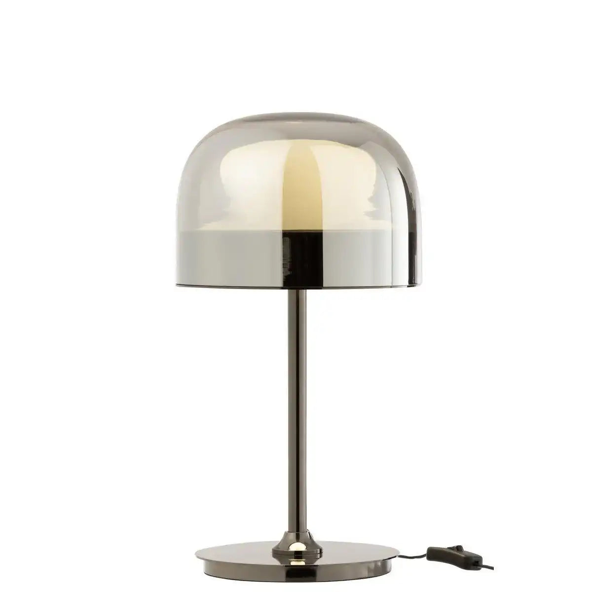 J-Line Tischleuchte Topja - Glas/Metall - Silber - HomeDesign Knaus