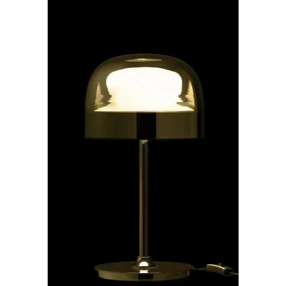 J-Line Tischleuchte Topja - Glas/Metall - Silber - HomeDesign Knaus