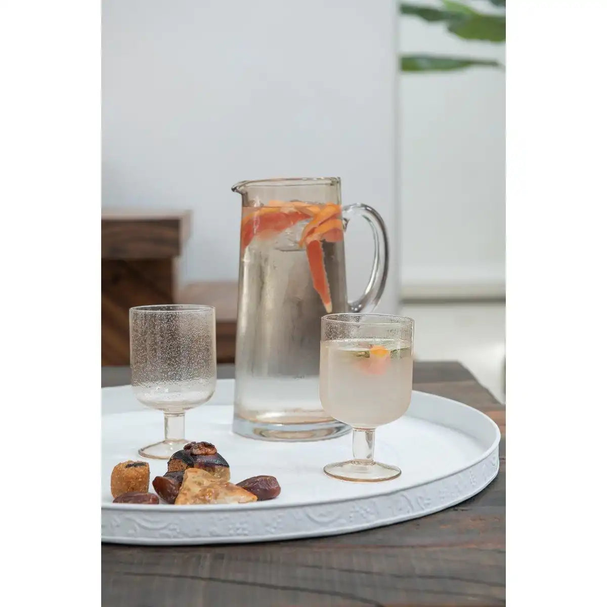 J-Line Tommy Weinglas - Glas - transparent - - HomeDesign Knaus