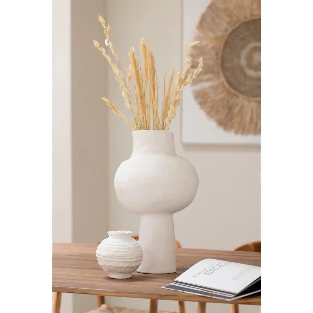 J-Line Topf Original Pappmaché weiß - HomeDesign Knaus