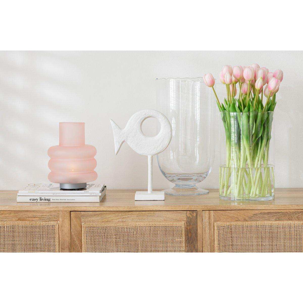 J-Line Tulpenstrauß 5 Stück PU Hellrosa Medium - HomeDesign Knaus