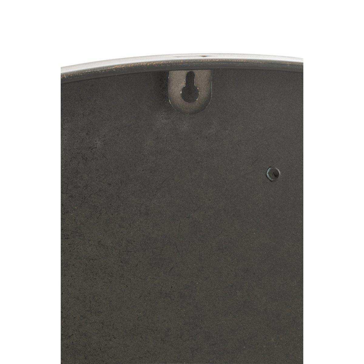 J-Line Uhr mit römischen Ziffern – Metall – Schwarz – L – Ø 82 cm - HomeDesign Knaus