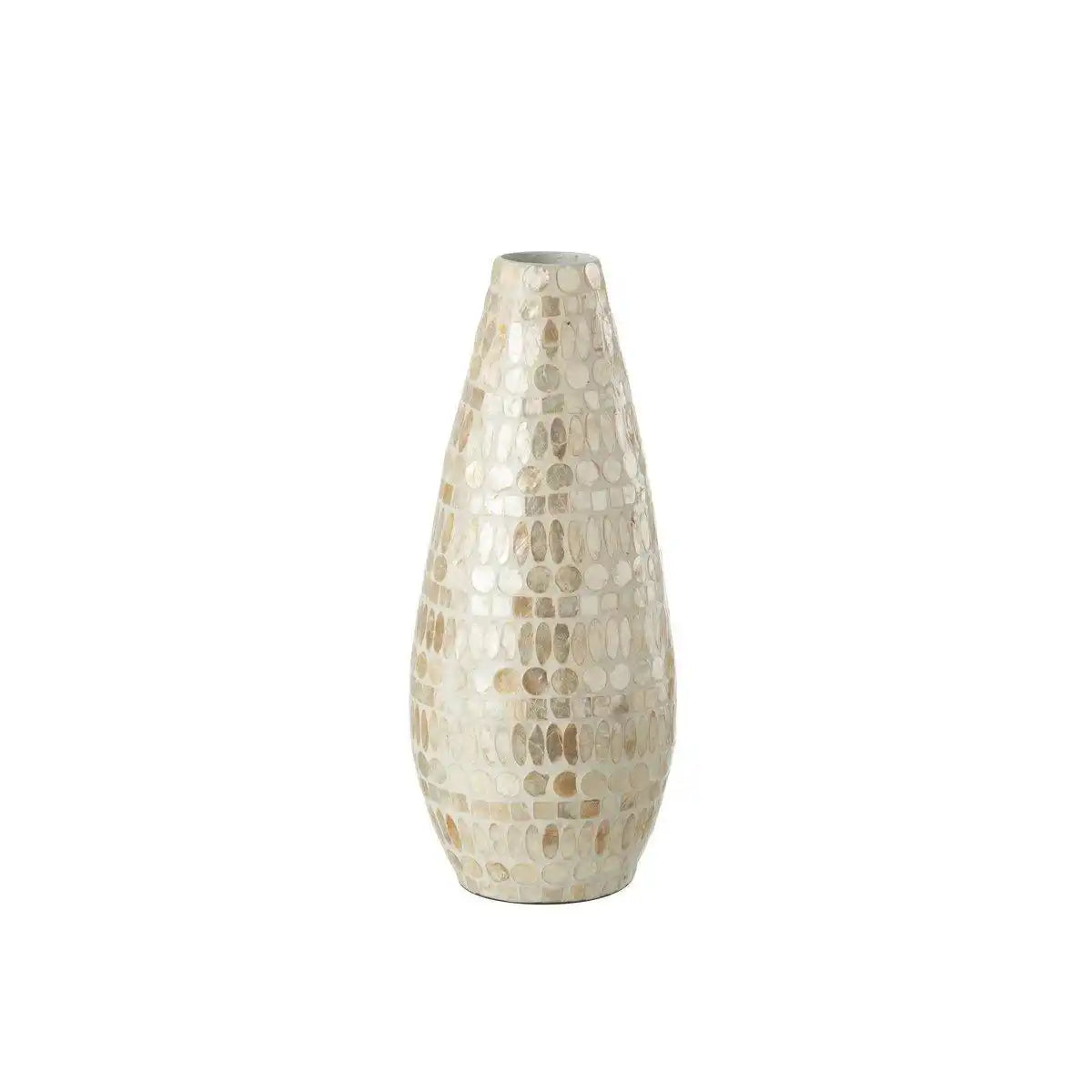 J-Line Vaas Betha Parel – Bambus – Beige – 47,5 cm Höhe - HomeDesign Knaus