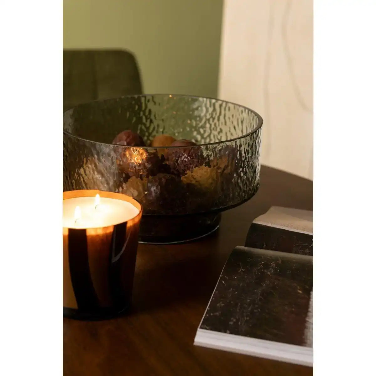 J-Line Vaas Laag Betty Glas Groen - HomeDesign Knaus