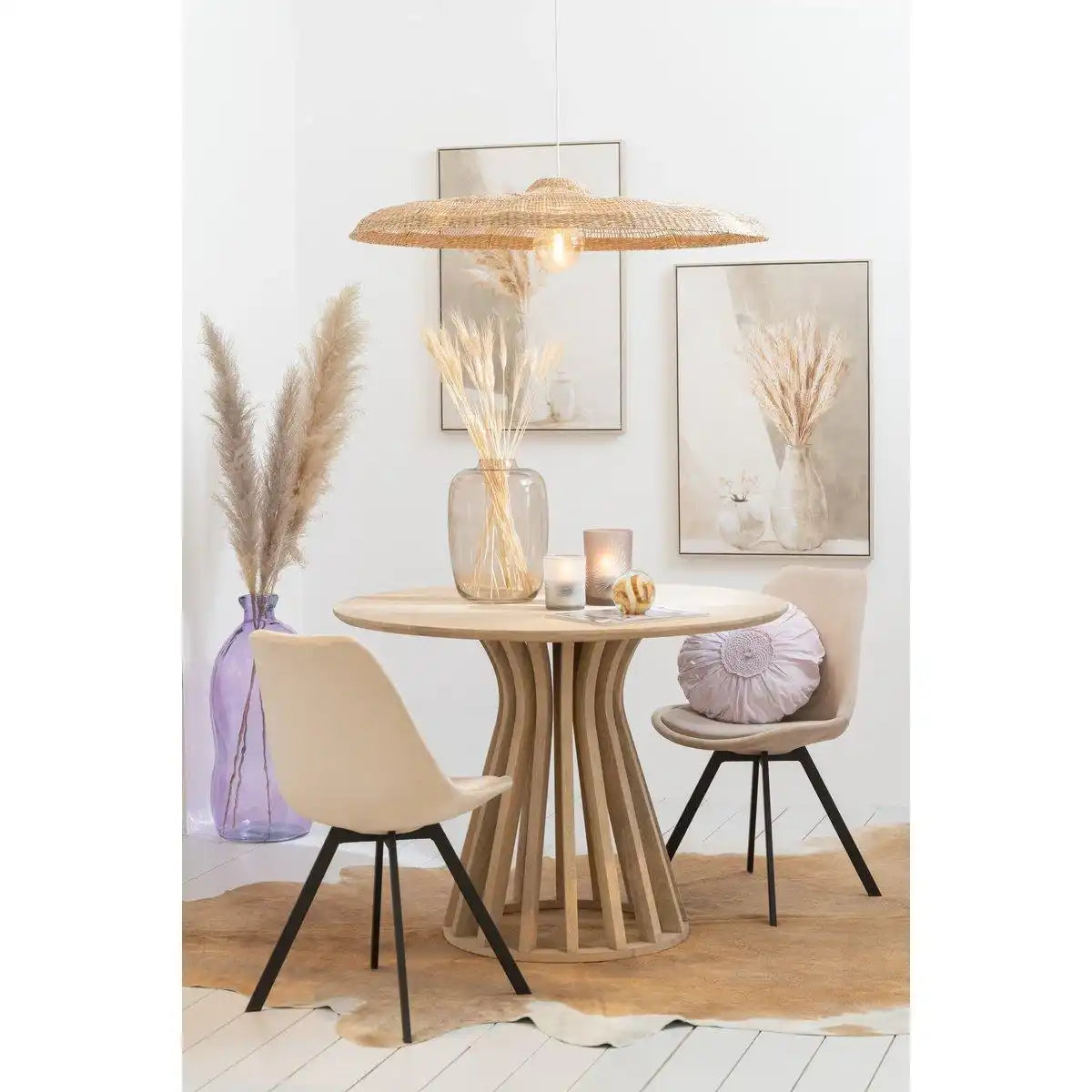 J-Line Vase Cleo – Glas – Bernstein – groß - HomeDesign Knaus