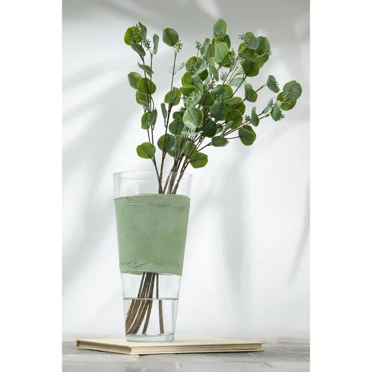 J-Line Vase Delph - Glas - transparent/grün - klein - HomeDesign Knaus