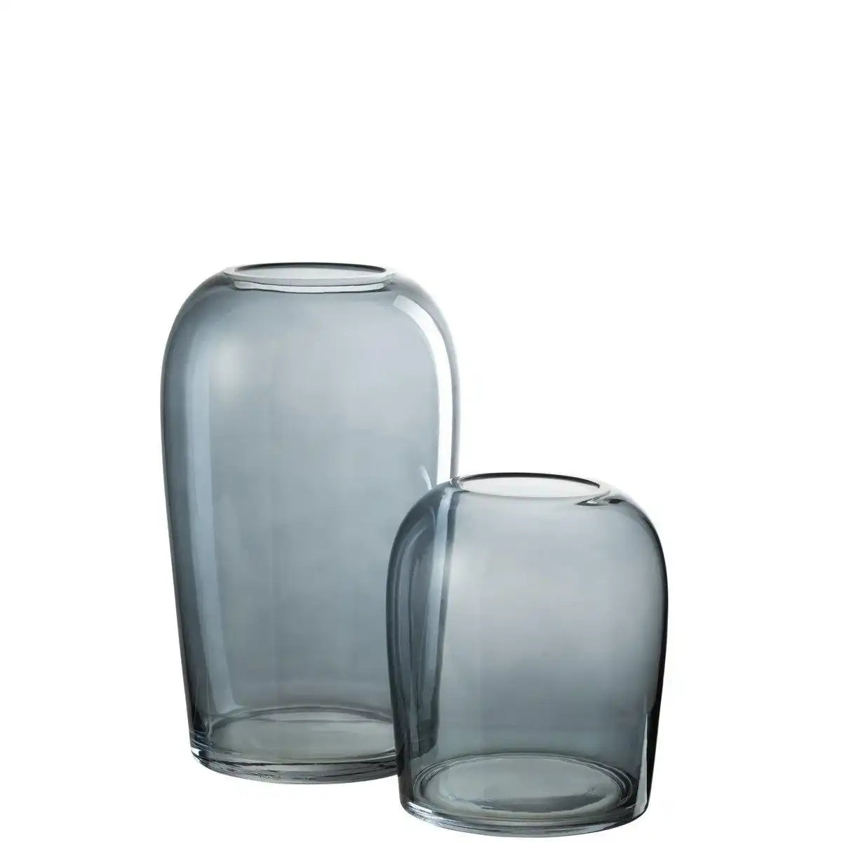 J-Line Vase Egg – Glas – Grau – groß – 29,50 cm hoch - HomeDesign Knaus