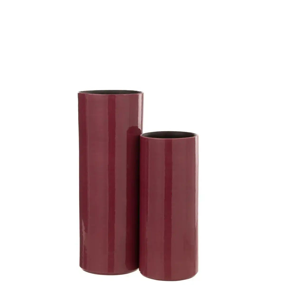 J-Line Vase Flek - Keramik - Fuchsia - groß - HomeDesign Knaus
