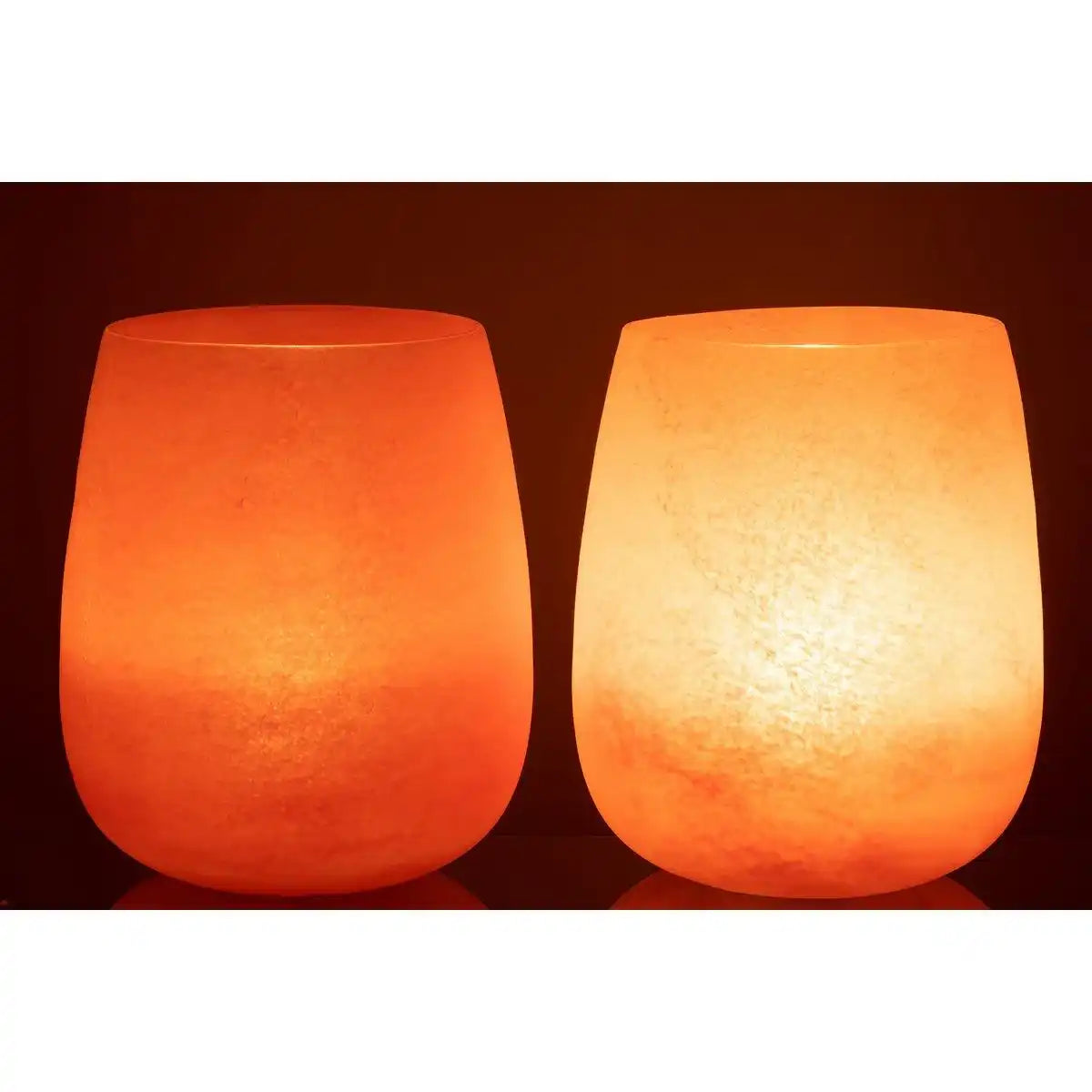 J-Line Vase Frosted – Glas – Koralle – 27,00 cm hoch - HomeDesign Knaus
