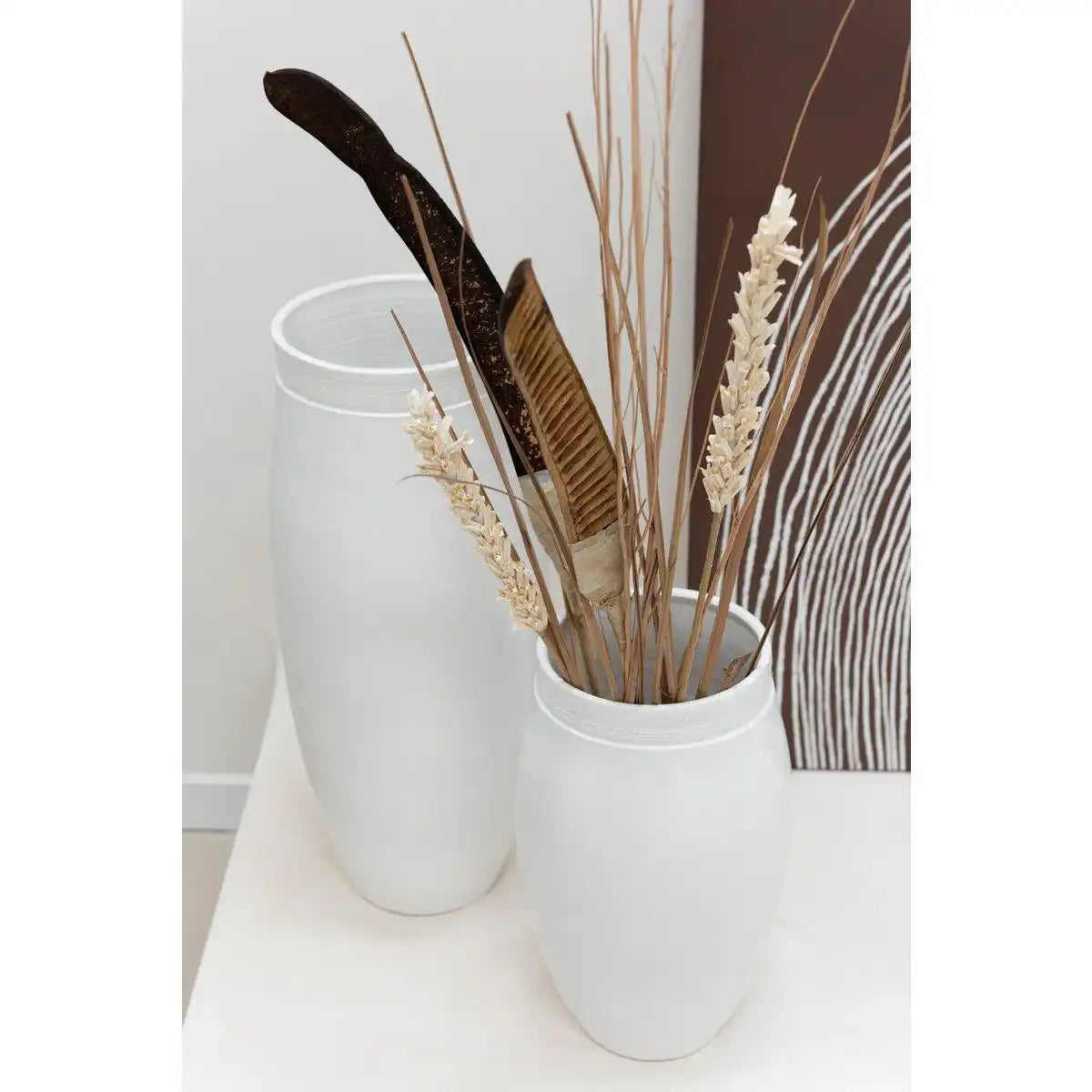 J-Line Vase Gio - Keramik - Weiß - klein - HomeDesign Knaus