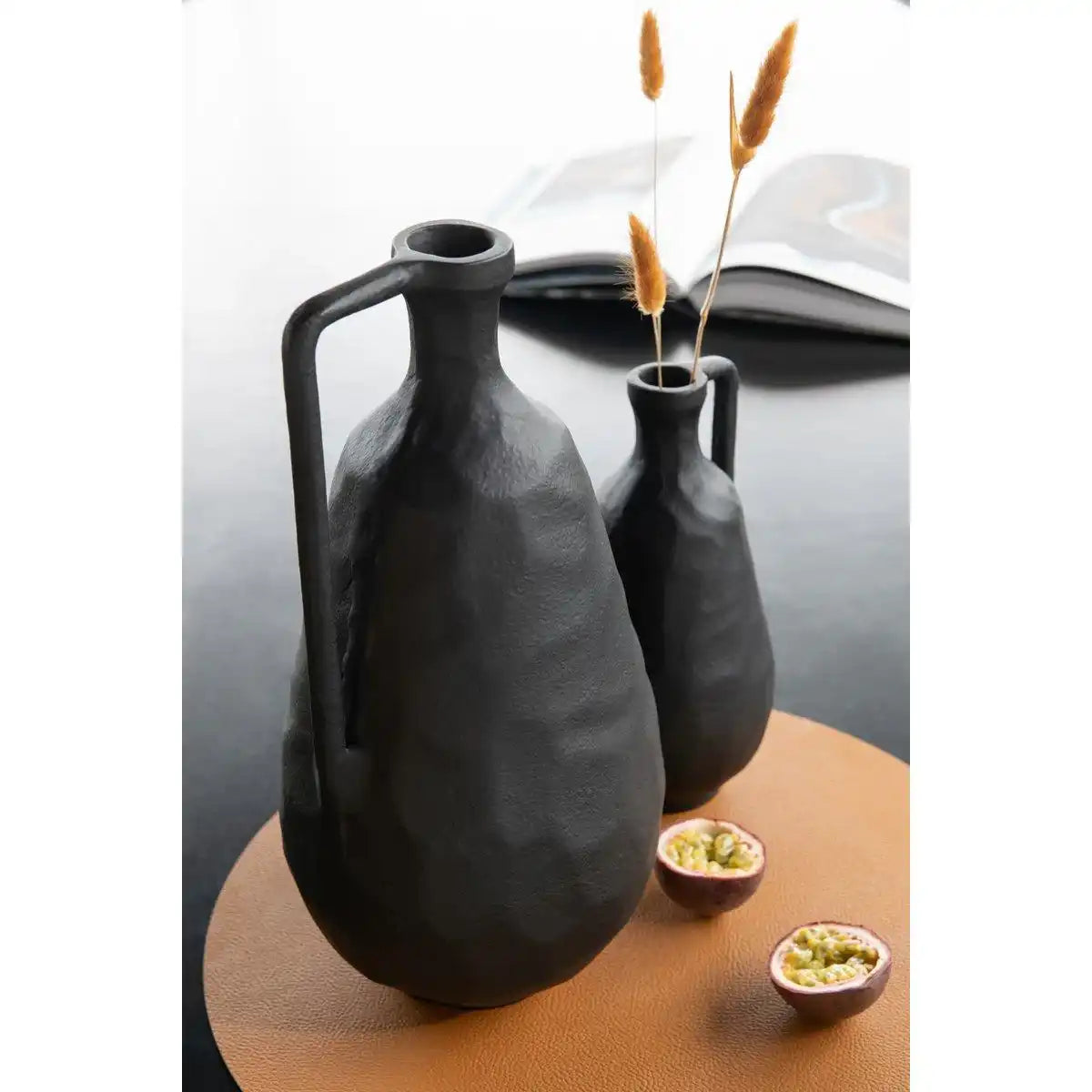J-Line Vase Goa Aluminium Schwarz Klein - HomeDesign Knaus