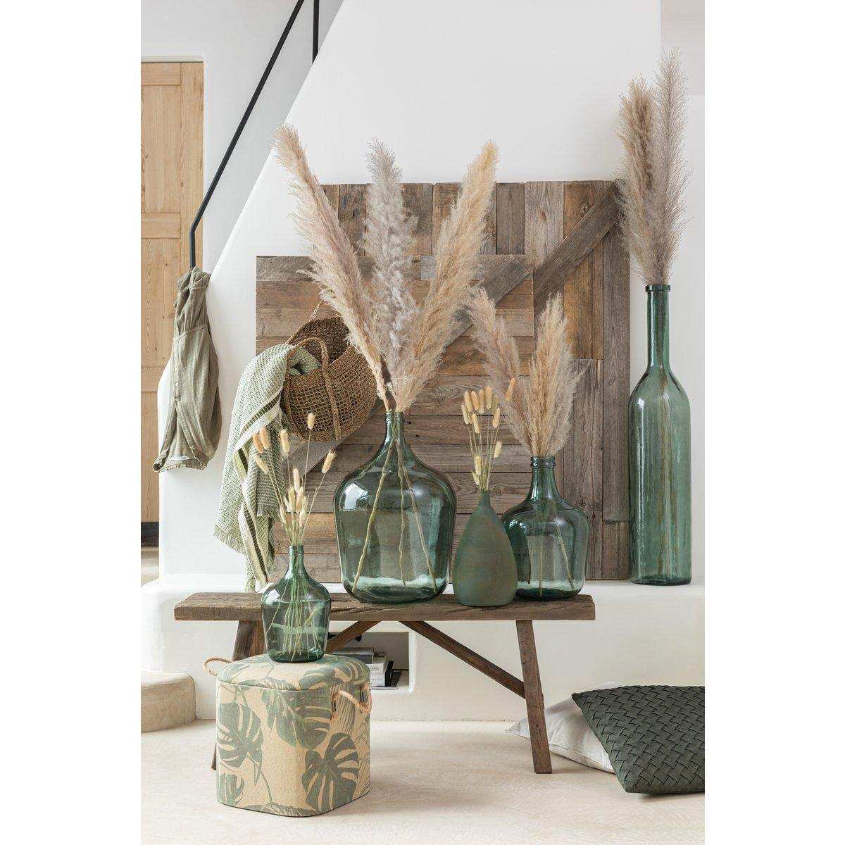 J-Line Vase Karaffe Glas Grün Groß - HomeDesign Knaus