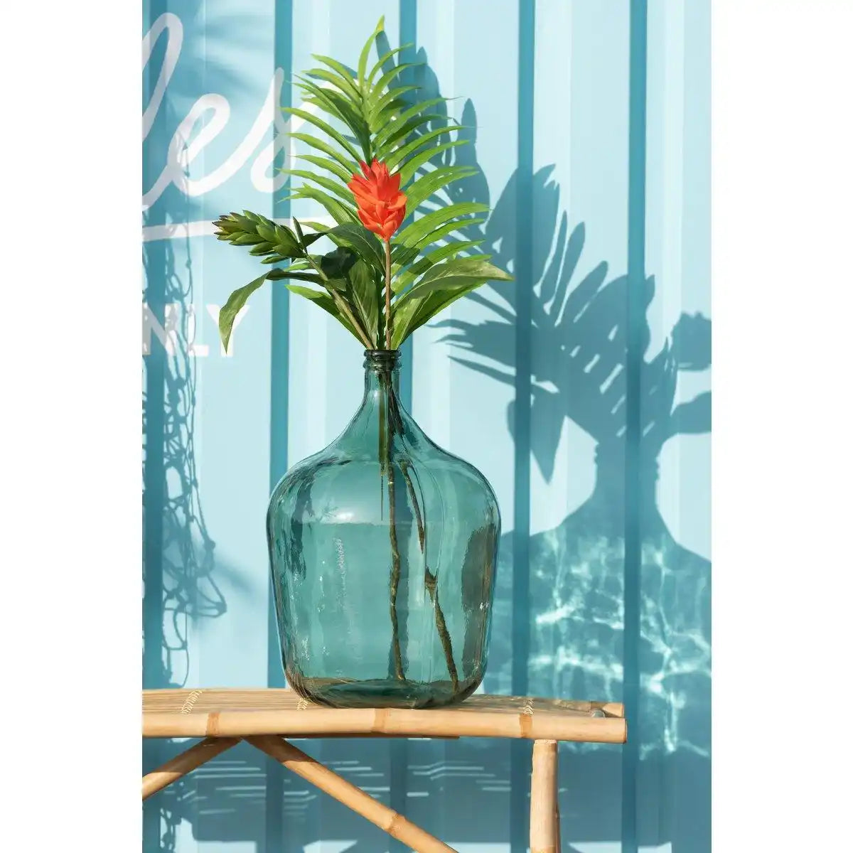 J-Line Vase Karaffe Glas Grün Groß - HomeDesign Knaus