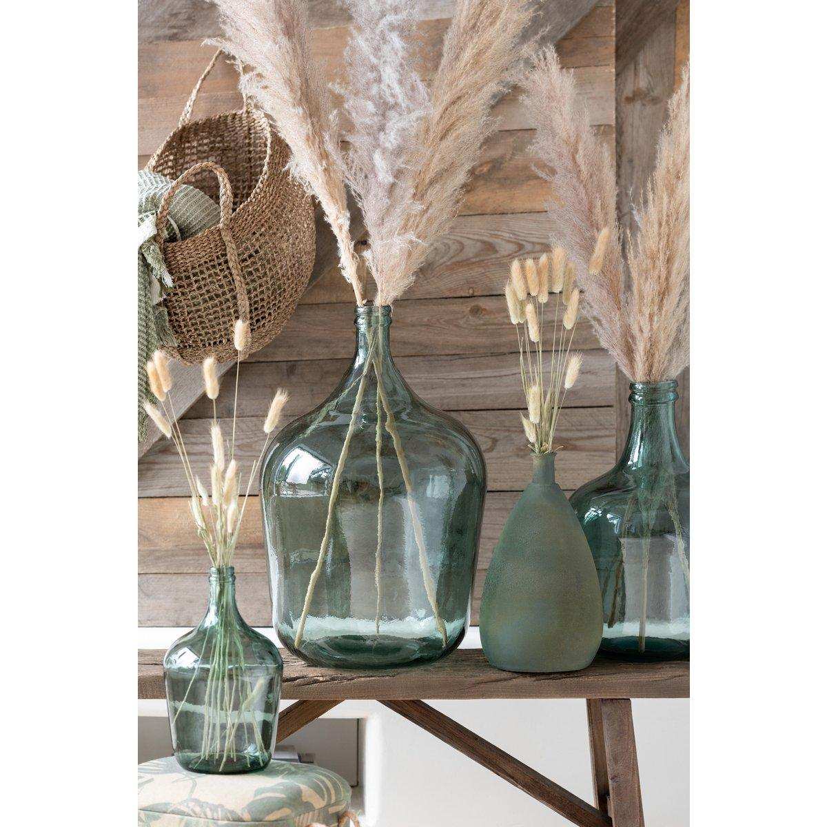 J-Line Vase Karaffe Glas Grün Groß - HomeDesign Knaus