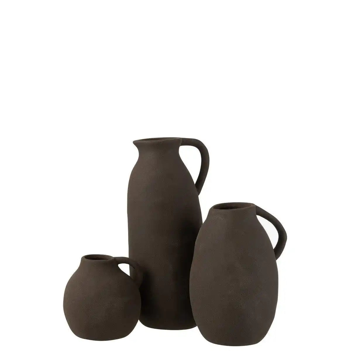 J-Line Vase Krug - Keramik - Schwarz - Groß - HomeDesign Knaus