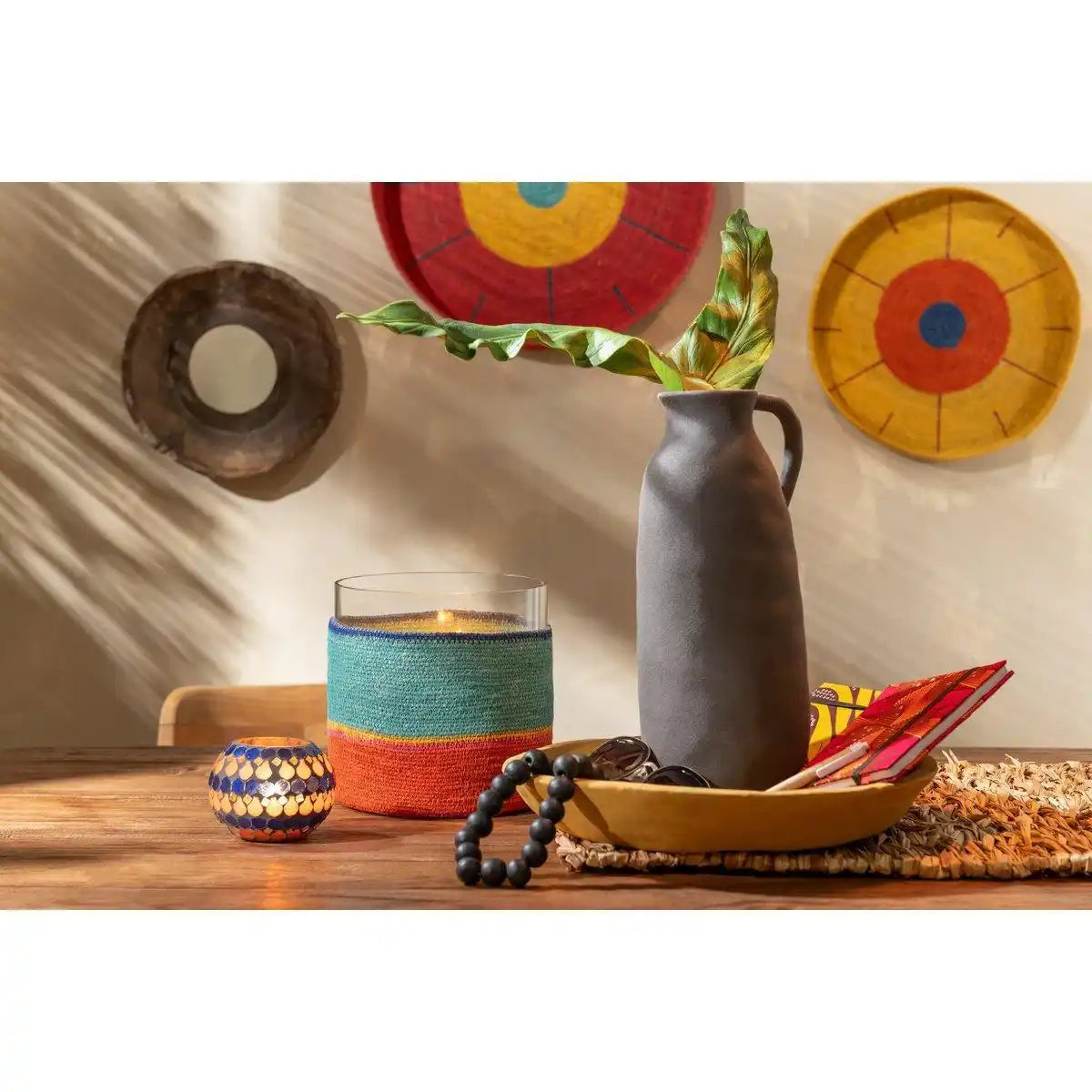 J-Line Vase Krug - Keramik - Schwarz - Groß - HomeDesign Knaus