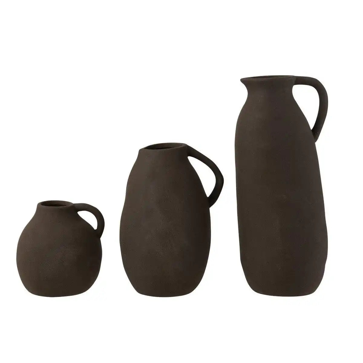 J-Line Vase Krug - Keramik - Schwarz - Groß - HomeDesign Knaus