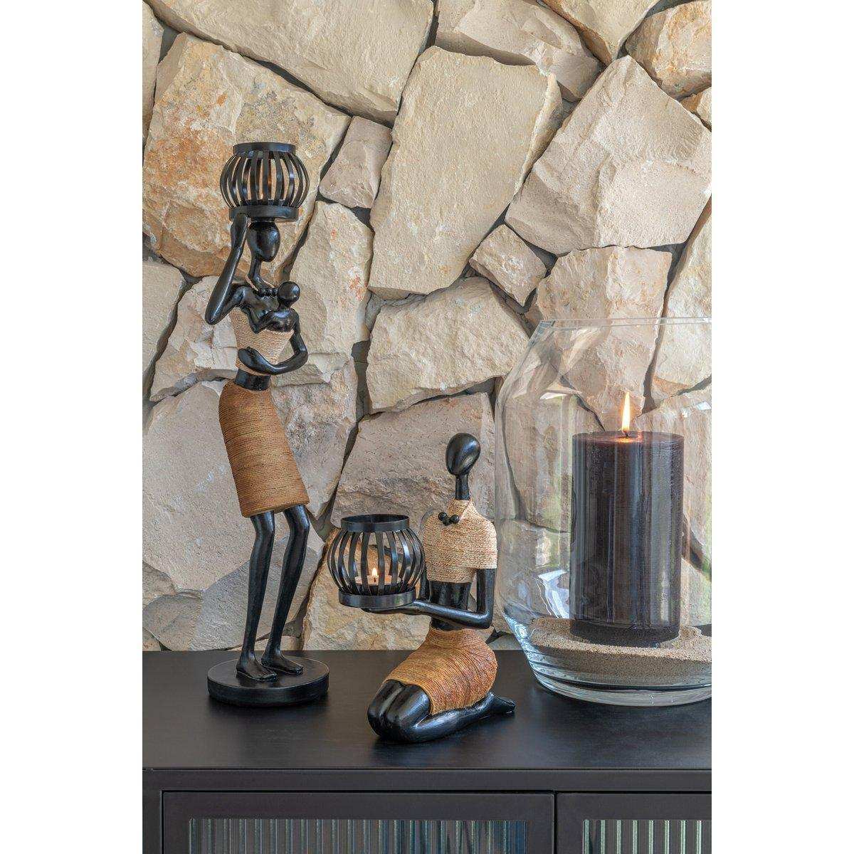 J-Line Vase Lilou - Glas - transparent - groß - 40,00 cm hoch - HomeDesign Knaus