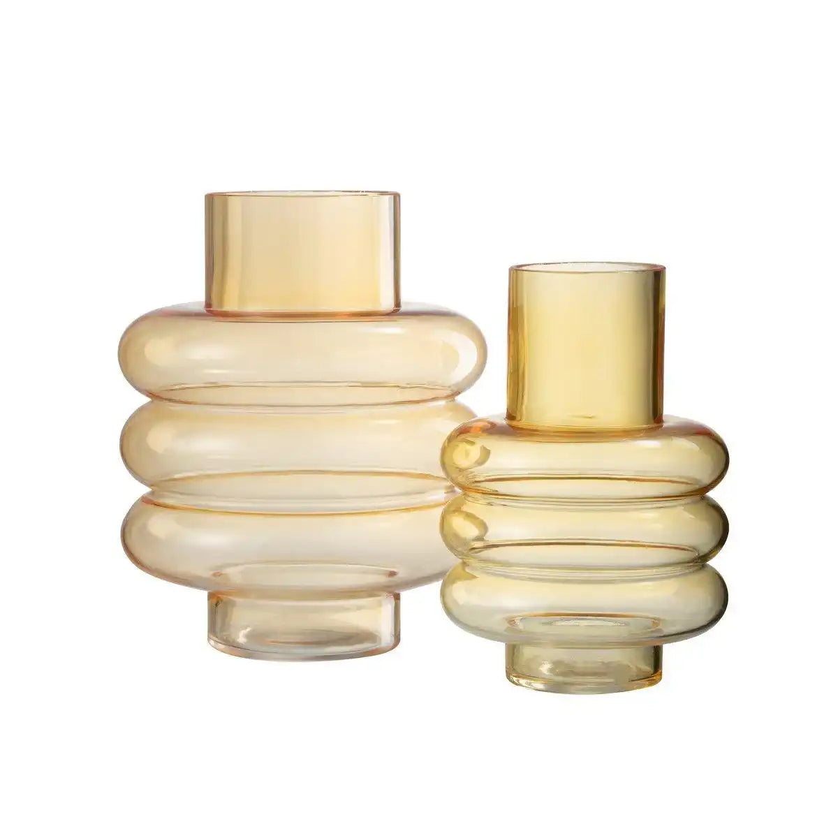 J-Line Vase Lima – Glas – Weiß – groß – 22,5 cm - HomeDesign Knaus