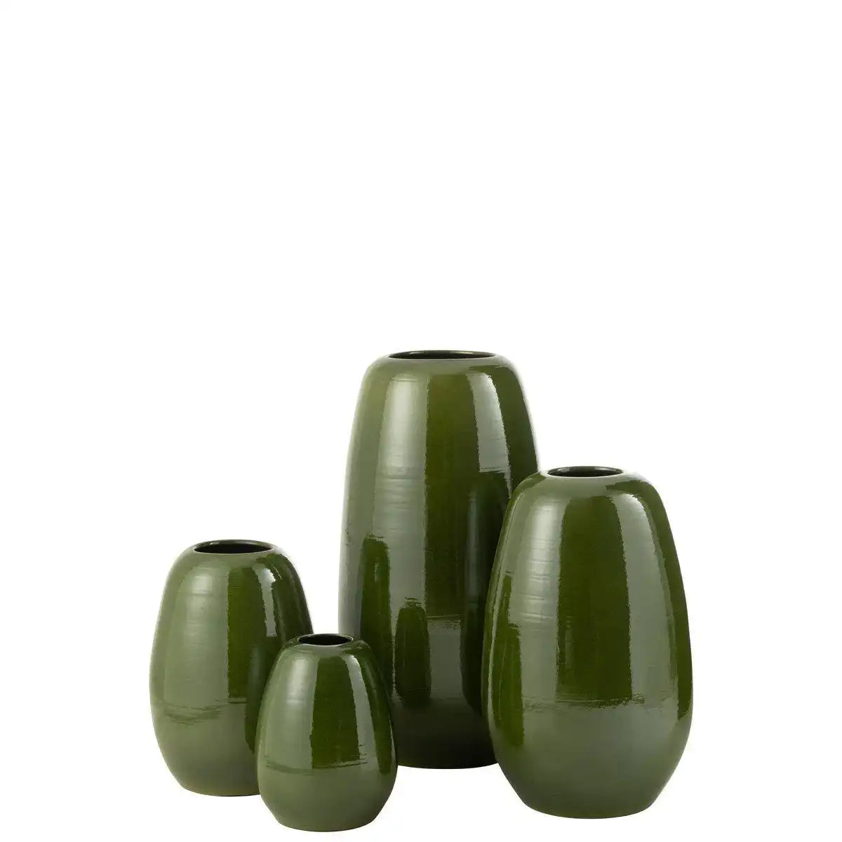 J-Line Vase Lola Porzellan Grün Extra Groß - HomeDesign Knaus