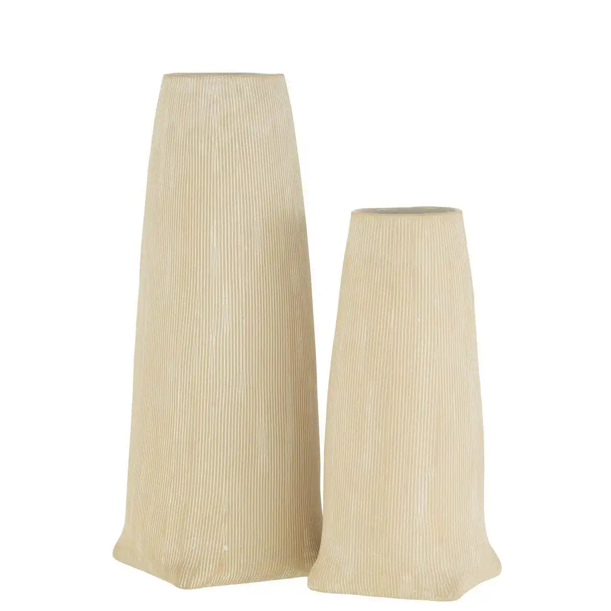 J-Line Vase Maria Lang - Keramik - Weiß - Groß - HomeDesign Knaus