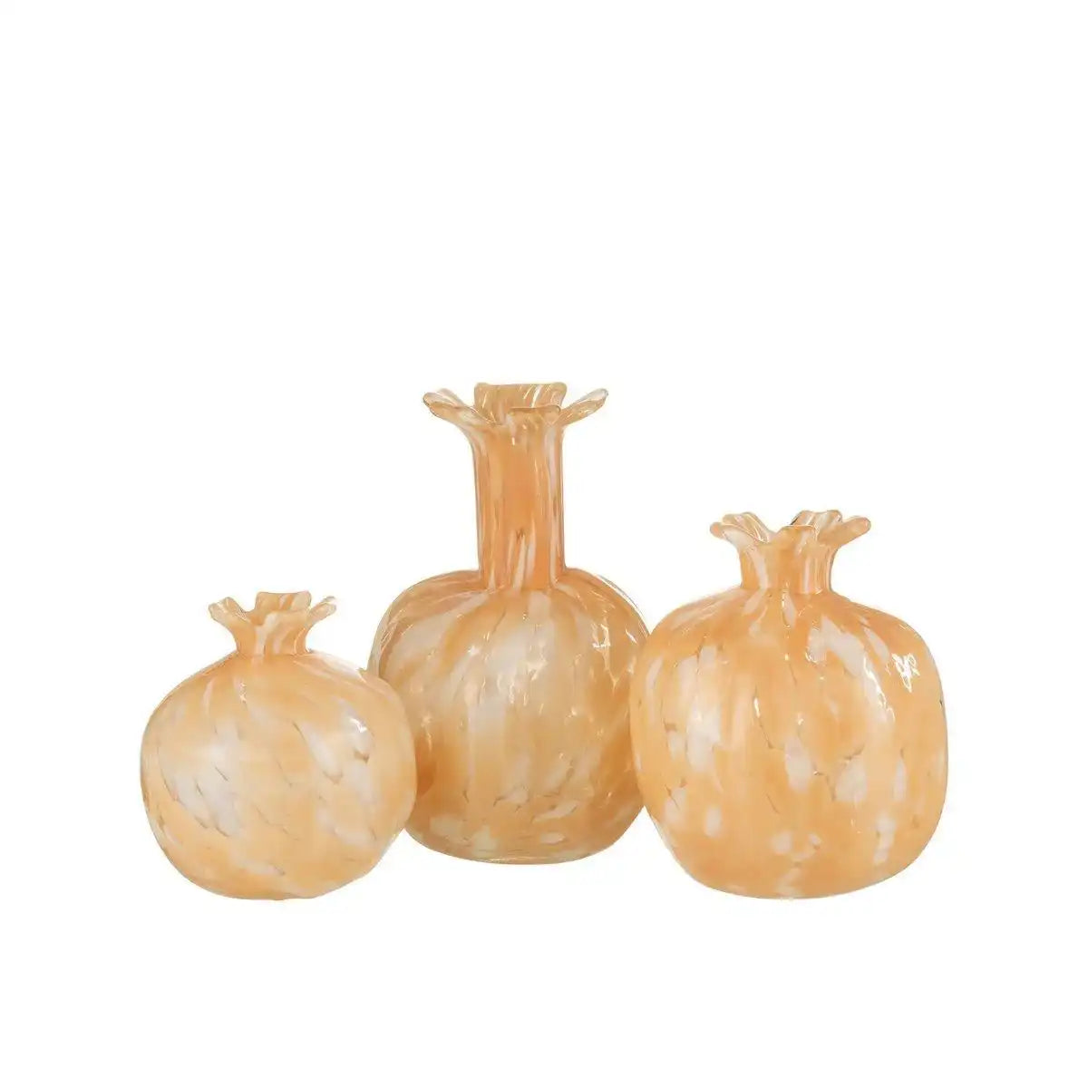 J-Line Vase Melissa - Glas - Beige - groß - HomeDesign Knaus