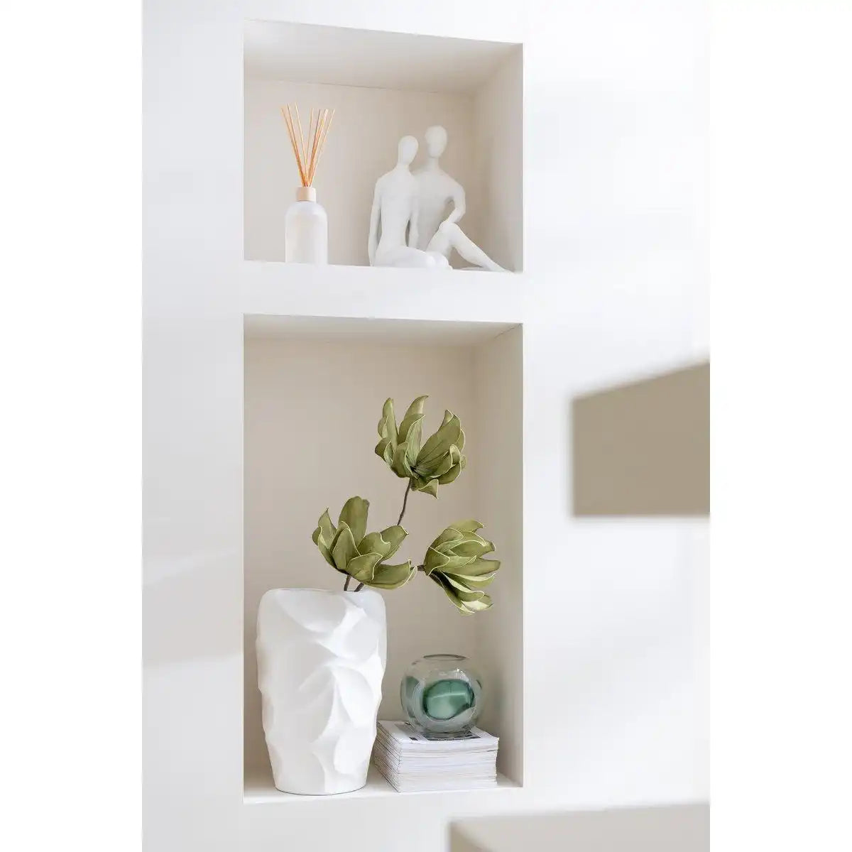 J-Line Vase Mirena Clay Weiß Groß - HomeDesign Knaus