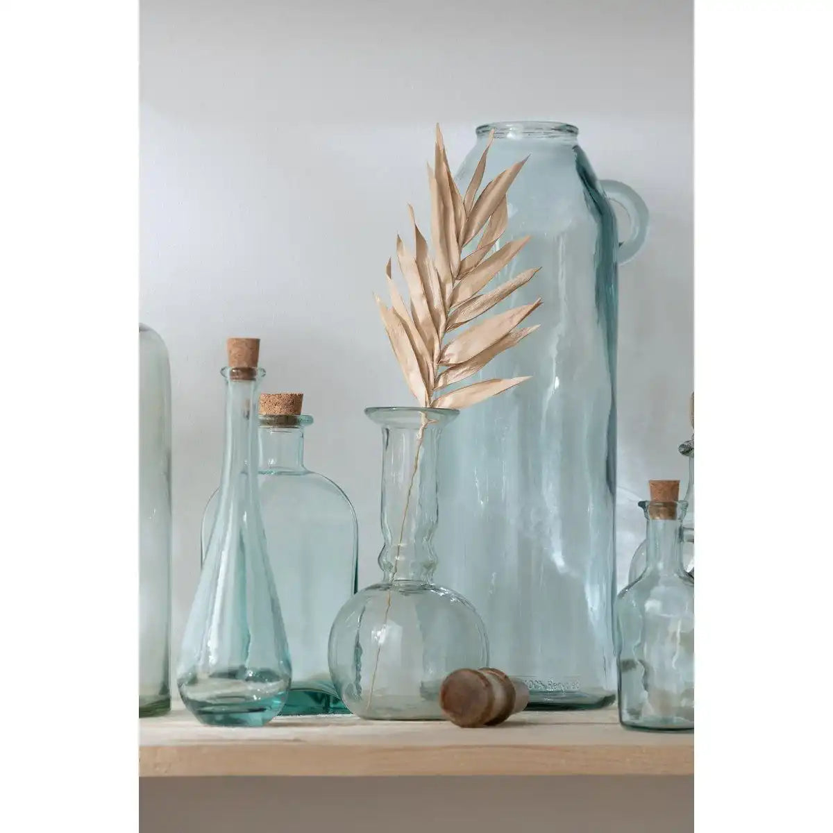 J-Line Vase mit Henkelzylinder – recyceltes Glas – groß - HomeDesign Knaus