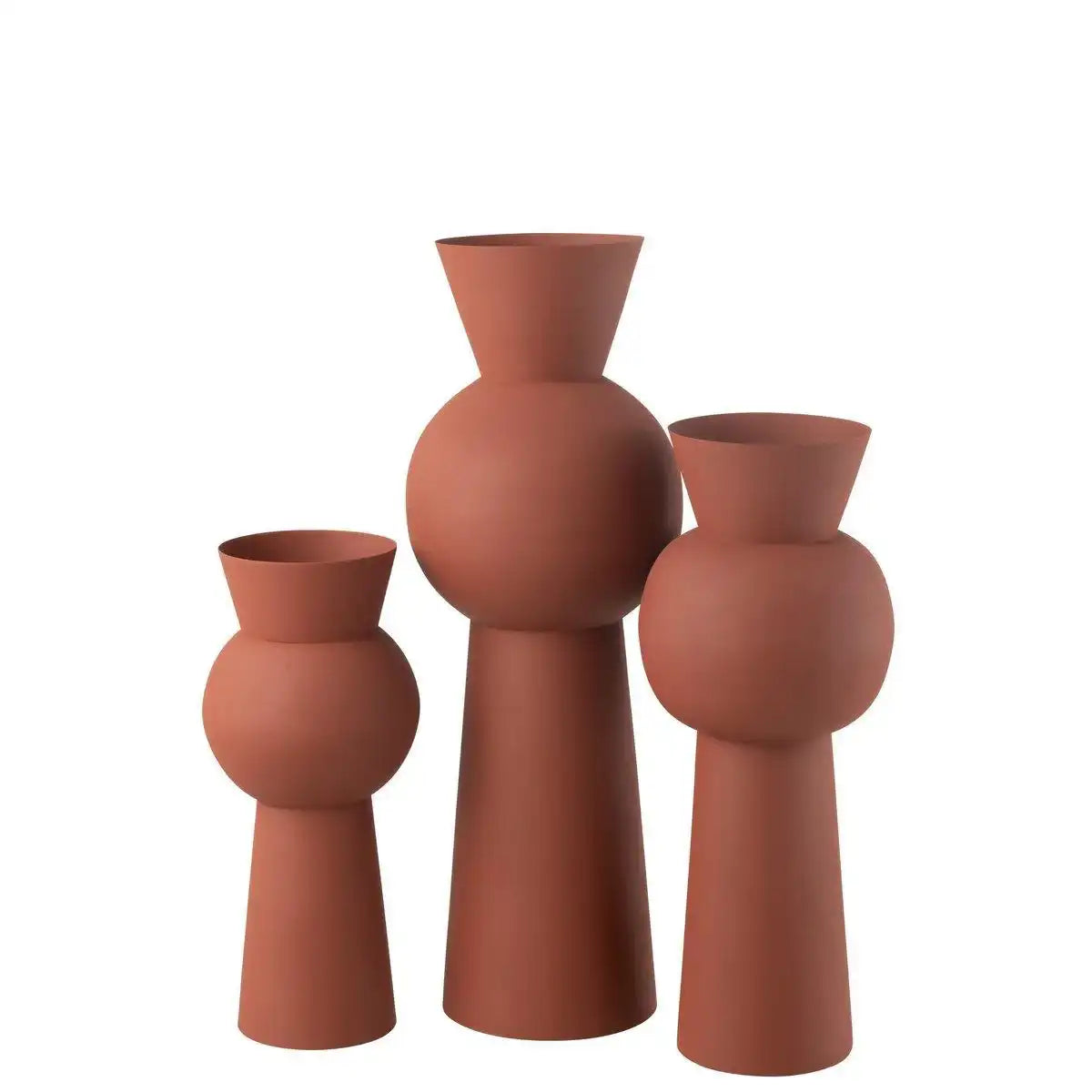 J-Line Vase Nala Eisen Rost Groß - HomeDesign Knaus