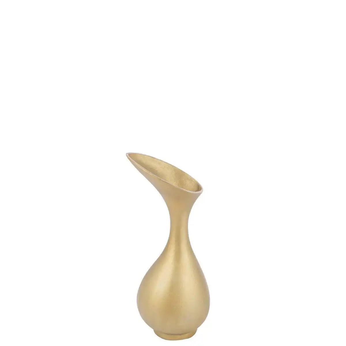 J-Line Vase Olivia - Blumenvase - Aluminium - Gold - klein - 45 cm - HomeDesign Knaus