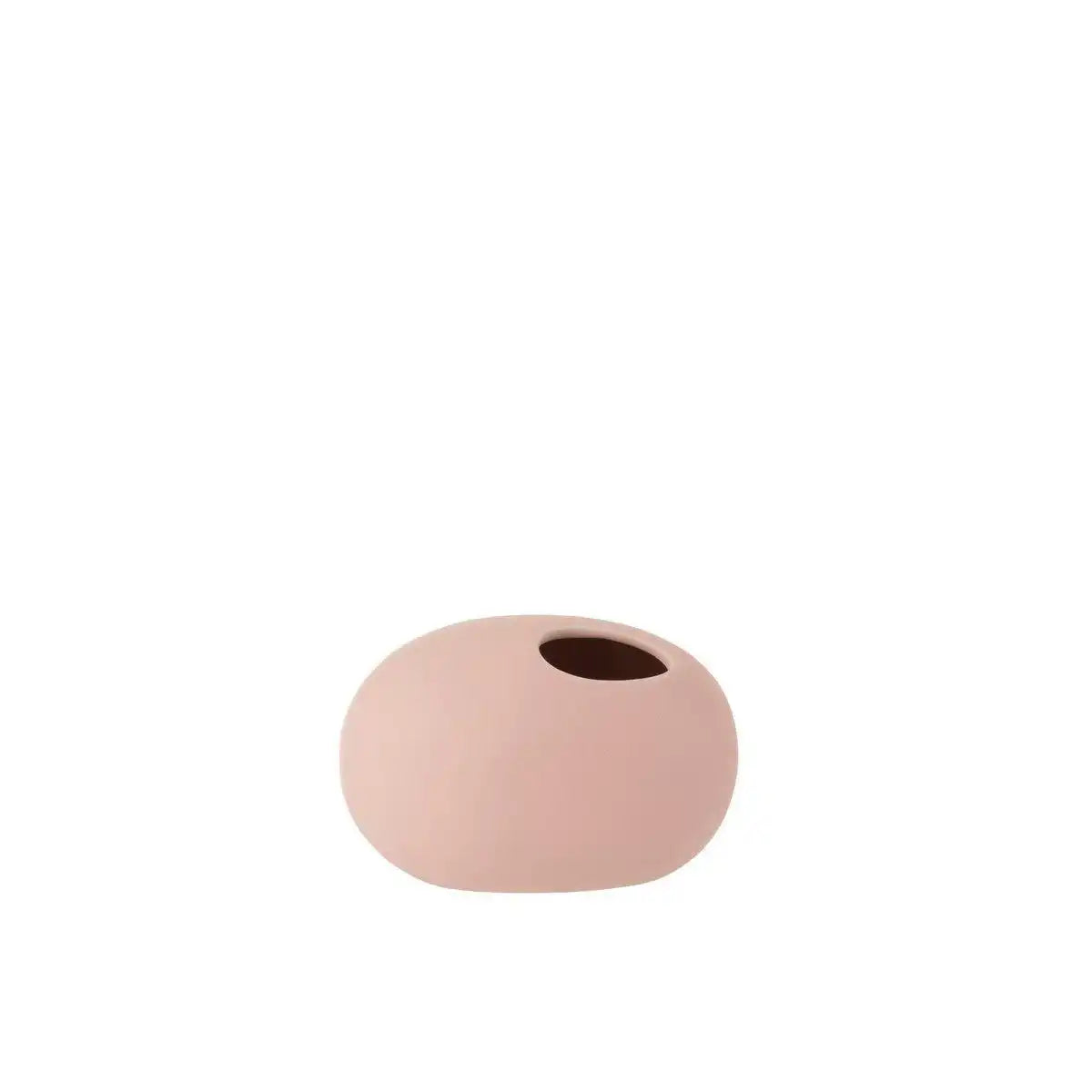 J-Line Vase Oval - Keramik - Rosa - klein - 11,00 cm hoch - HomeDesign Knaus