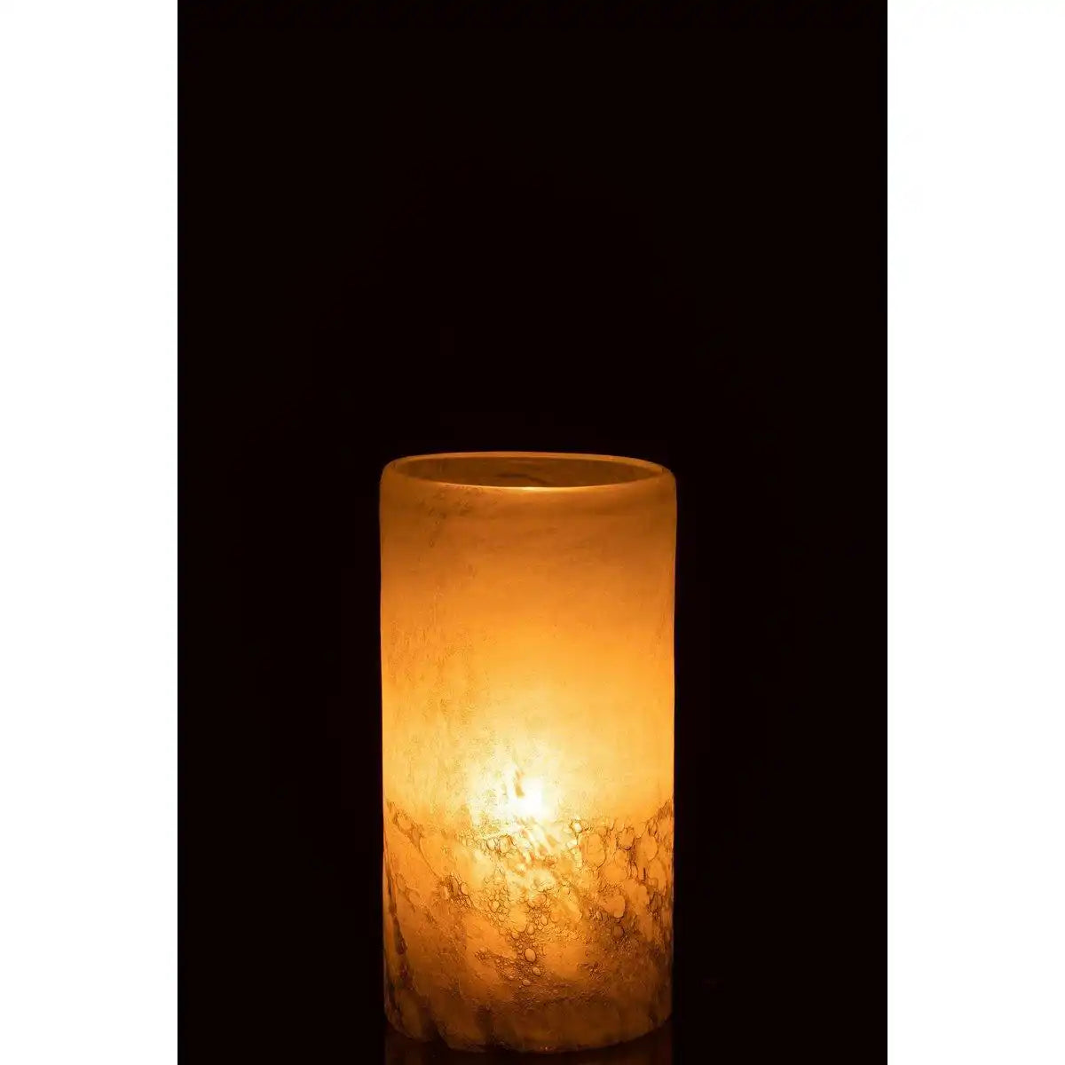 J-Line Vase Scavo Zylinder - Glas - Grau - klein - 22,00 cm hoch - HomeDesign Knaus