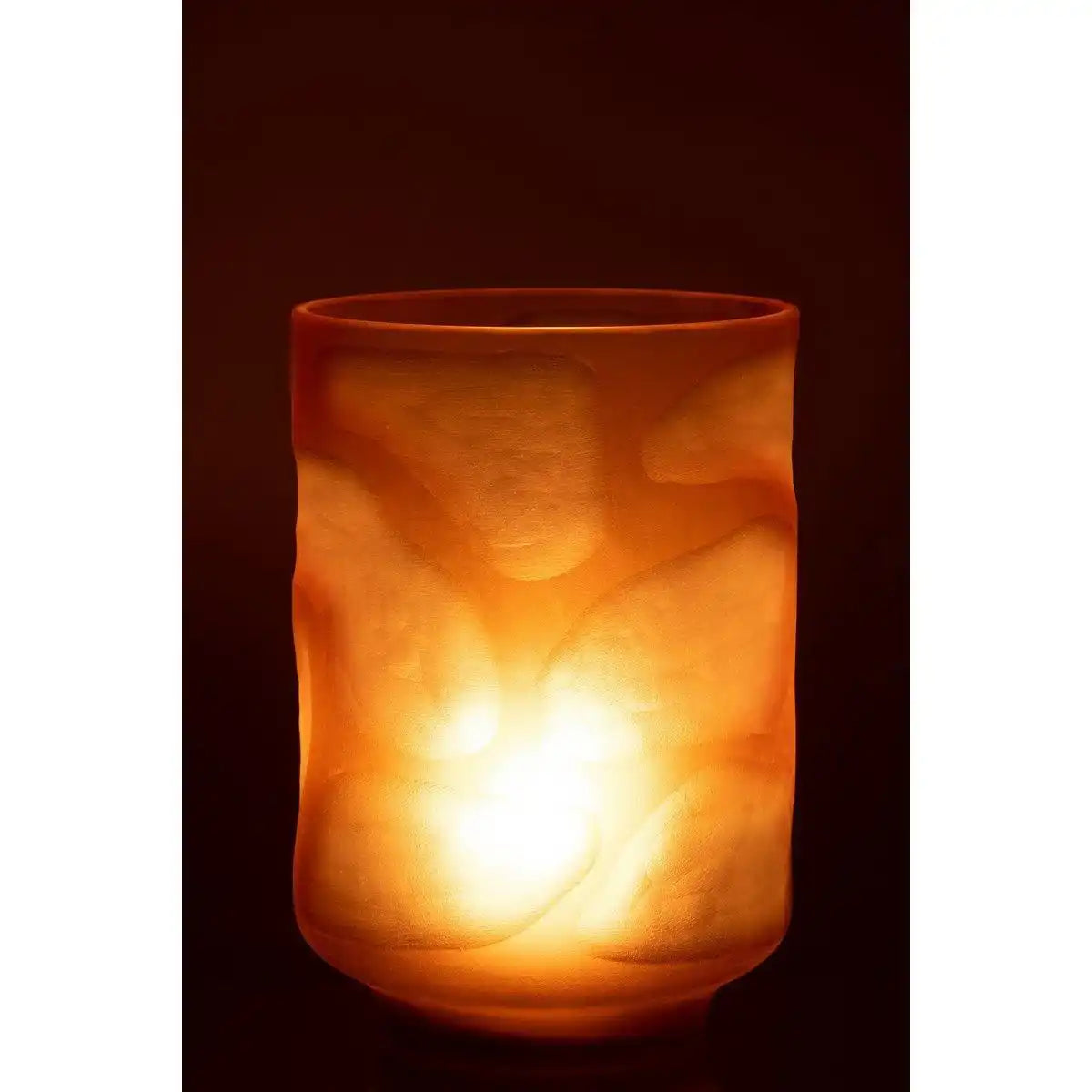 J-Line Vase Stains - Glas - Braun - HomeDesign Knaus