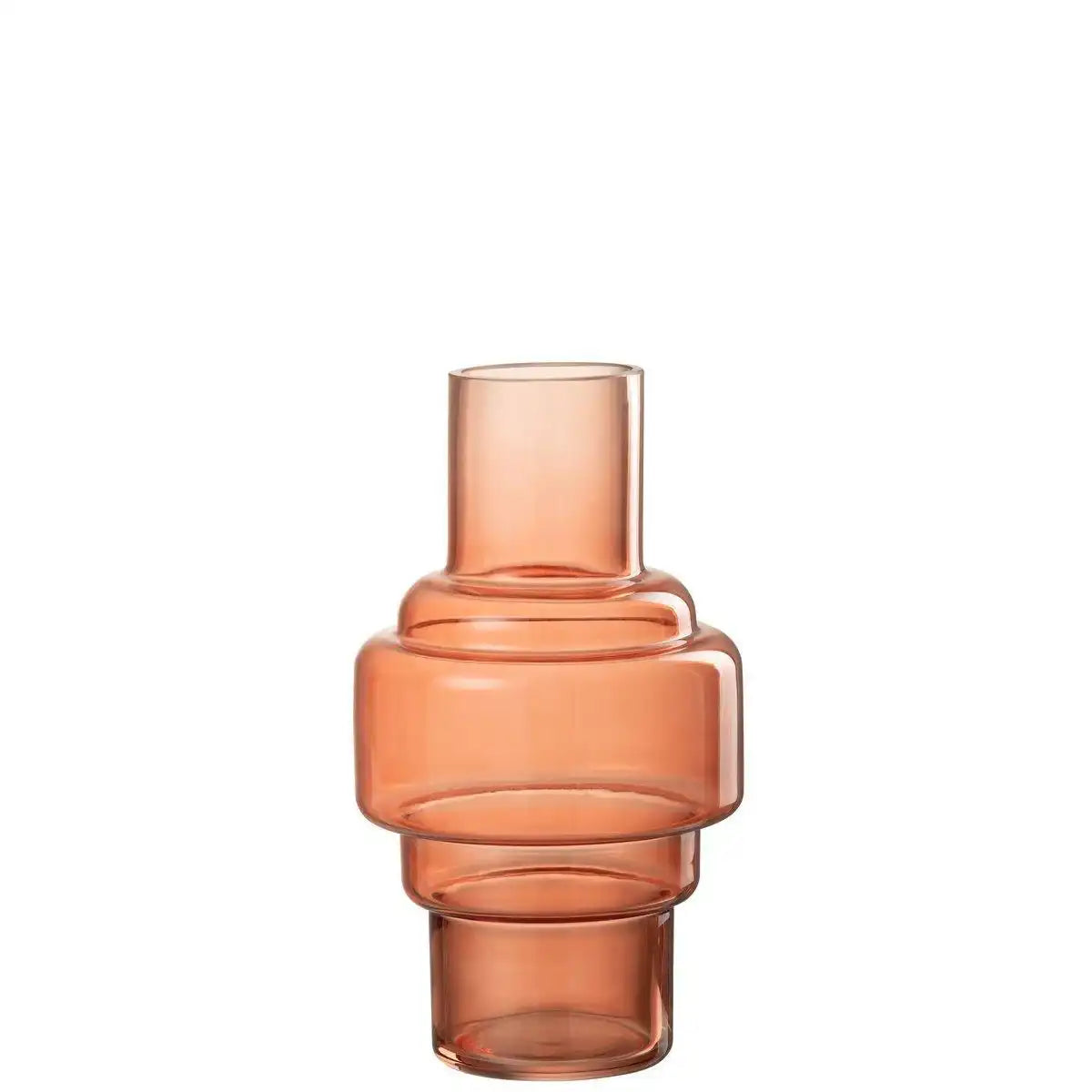 J-Line Vase Stairs - Glas - Rot - klein - HomeDesign Knaus