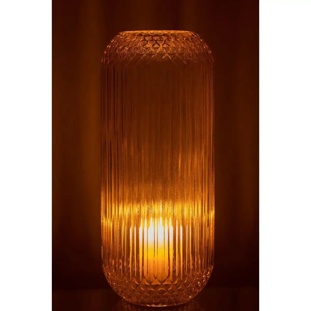 J-Line Vase Straight Cut - Glas - Gelb - Groß - HomeDesign Knaus