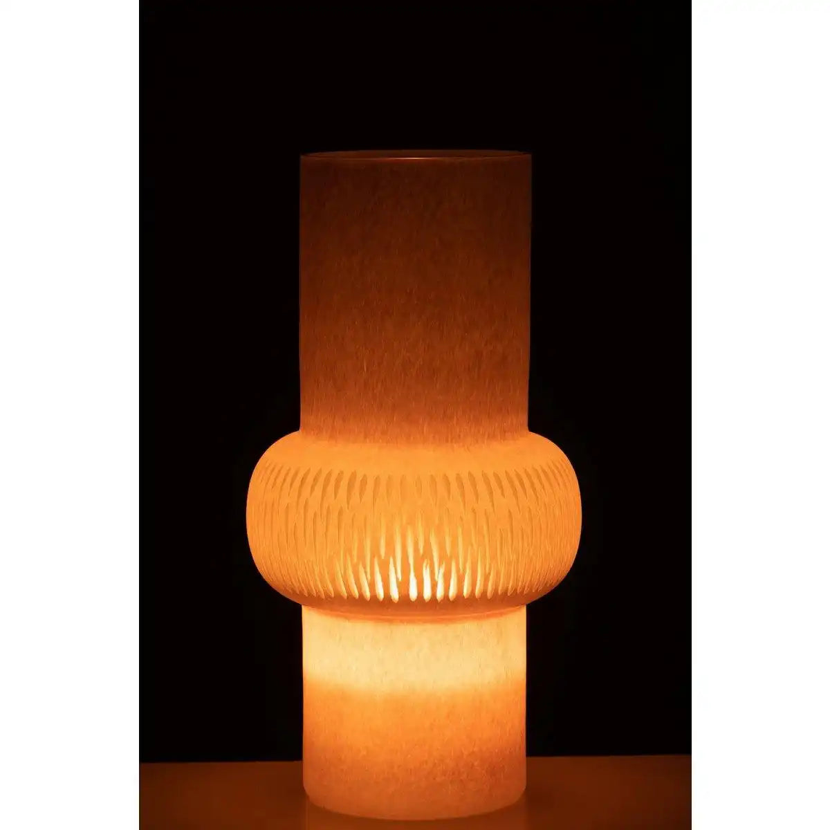 J-Line Vase Stripe Ball - Glas - hellrosa - groß - HomeDesign Knaus