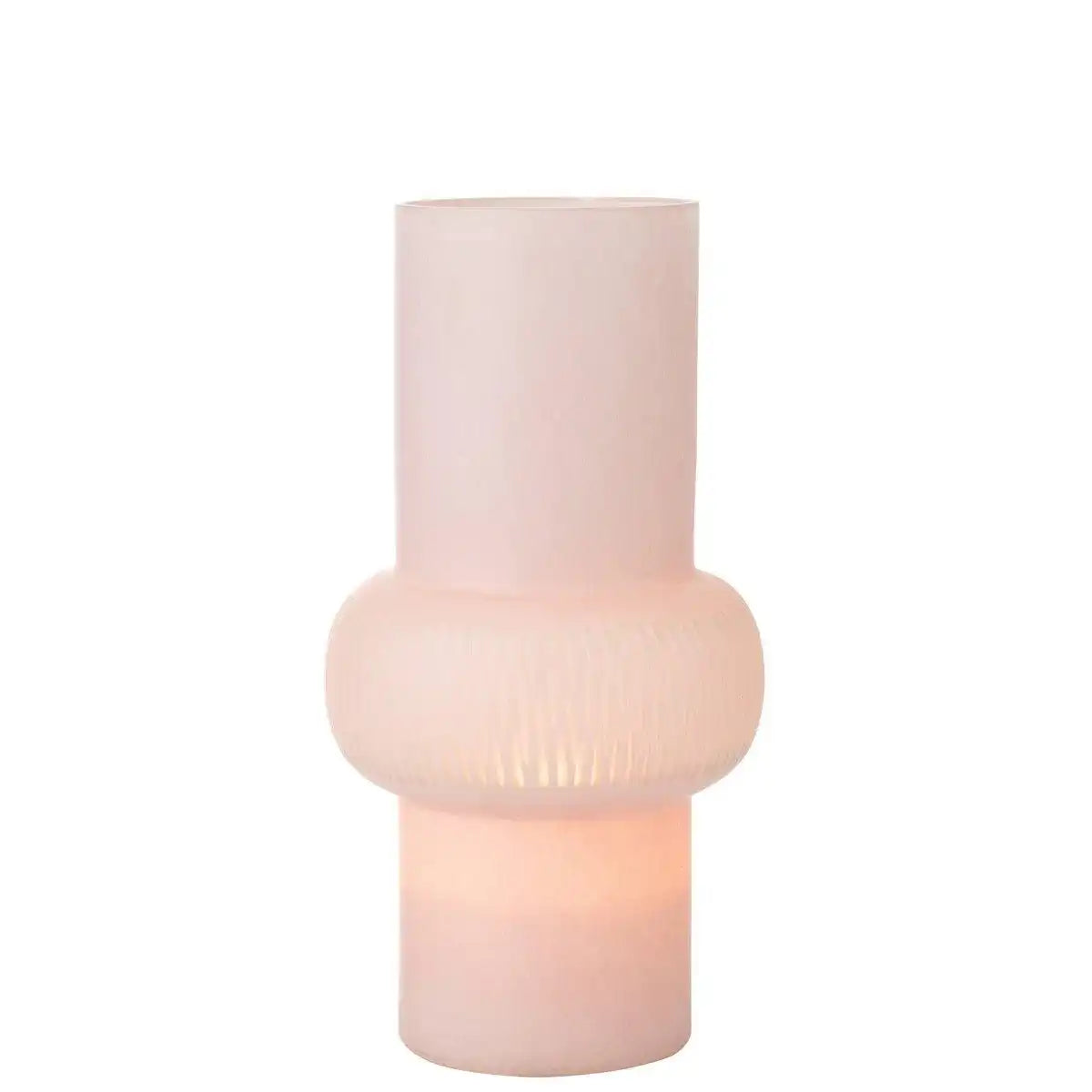 J-Line Vase Stripe Ball - Glas - hellrosa - groß - HomeDesign Knaus