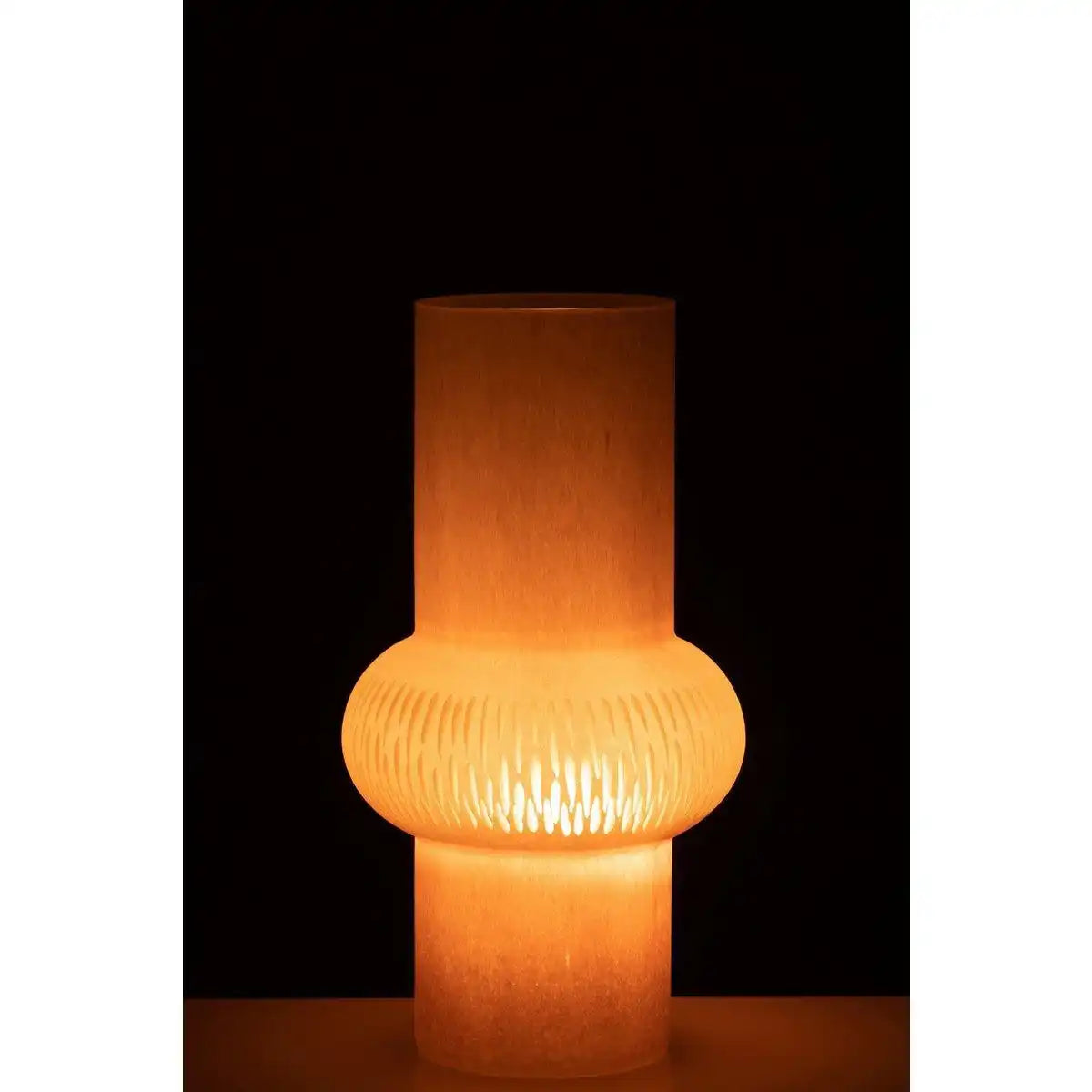 J-Line Vase Stripe Ball - Glas - hellrosa - klein - HomeDesign Knaus