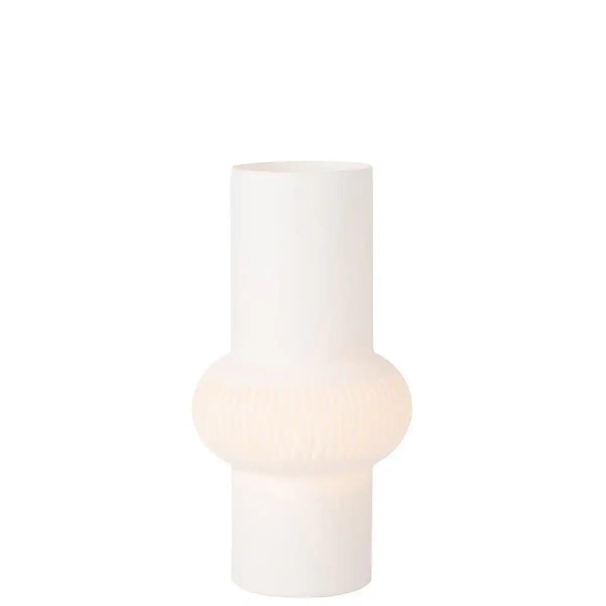 J-Line Vase Stripe Ball - Glas - Weiß - klein - HomeDesign Knaus