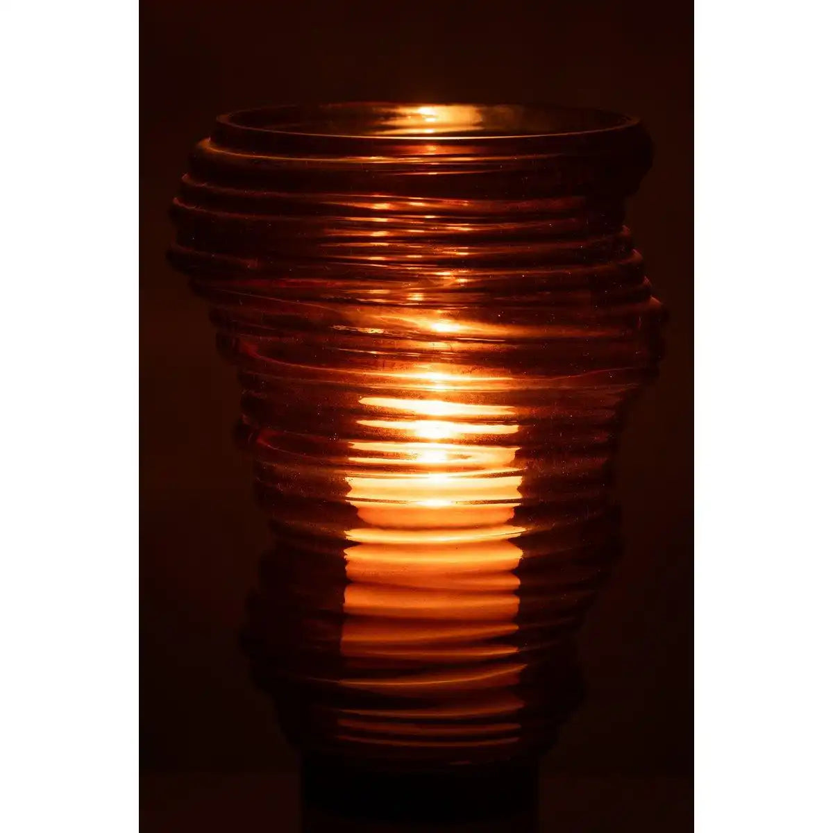 J-Line Vase Tornado Glas Braun Groß - HomeDesign Knaus