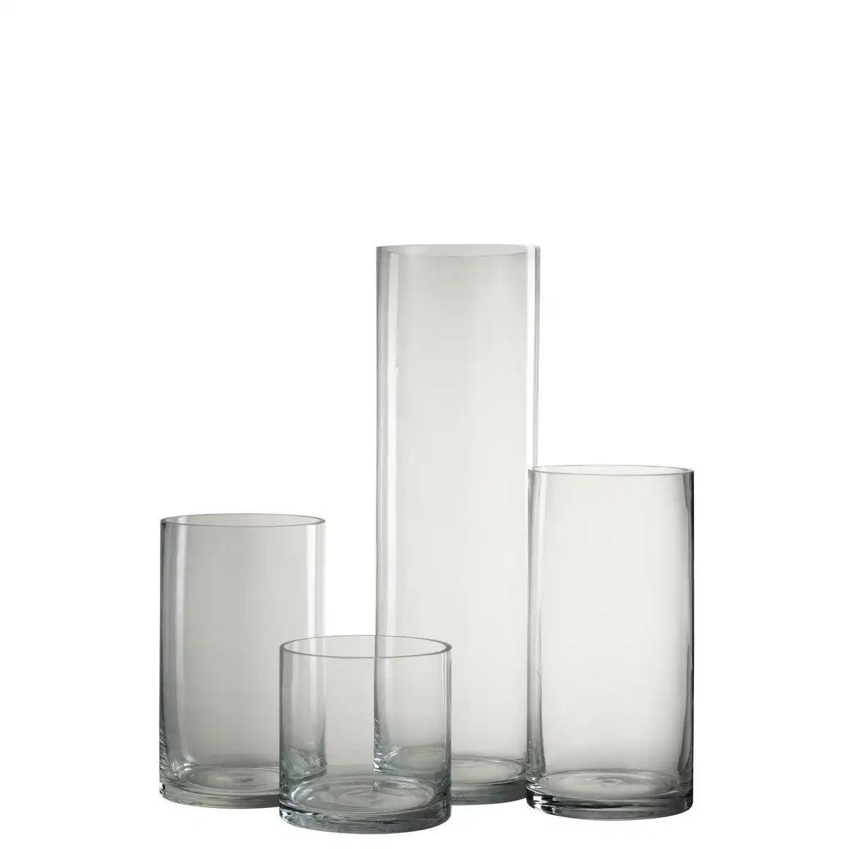 J-Line Vase Zylinder Eca Glas Transparent - 50,00 cm hoch - HomeDesign Knaus