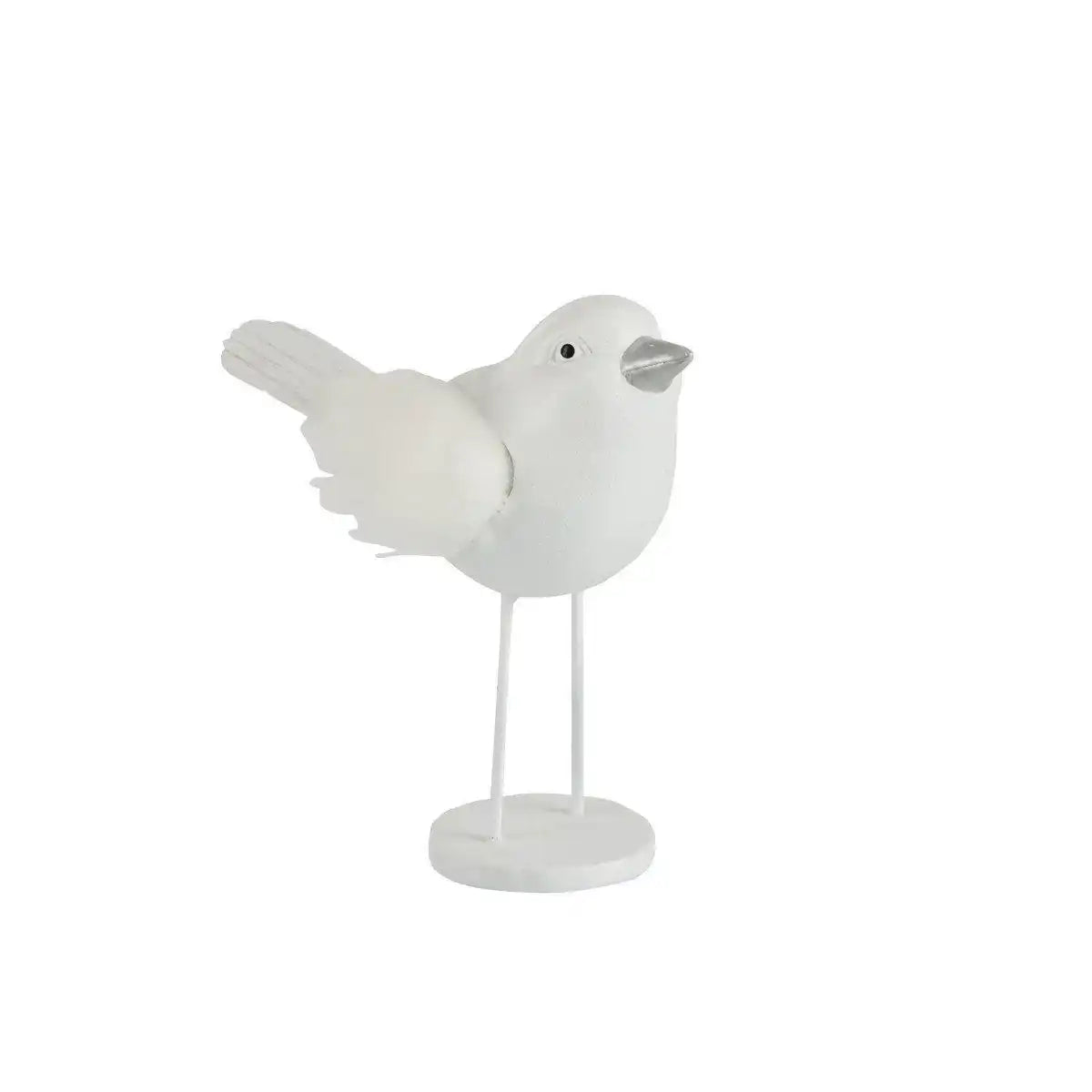 J-Line Vogel Poly/Imitationbont Weiß Groß - HomeDesign Knaus