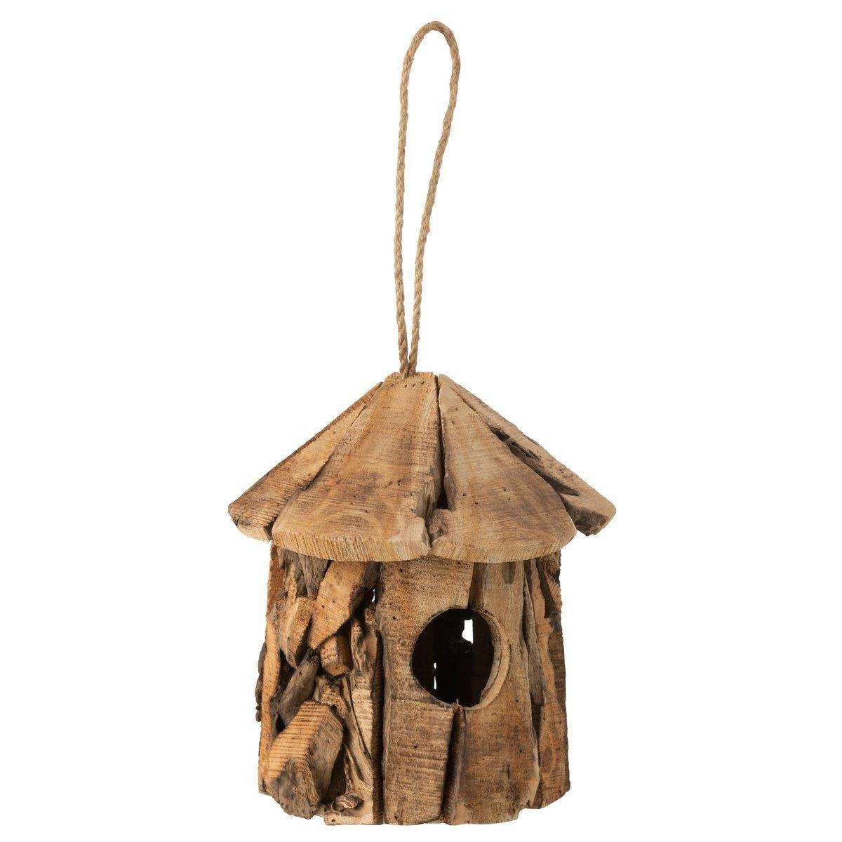 J-Line Vogelhaus rund Holz braun - HomeDesign Knaus