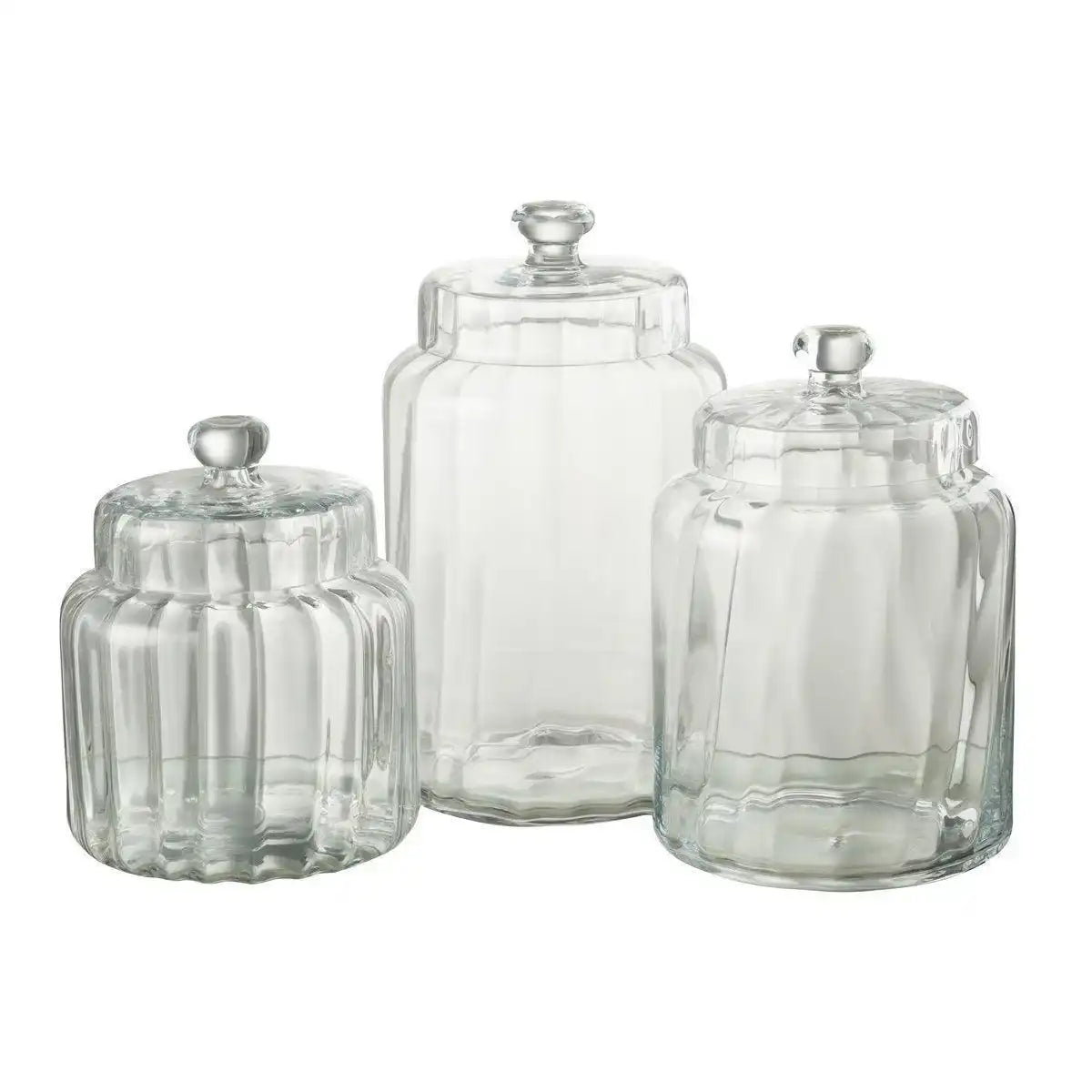 J-Line Vorratsdose Elia Glas Transparent Groß - HomeDesign Knaus