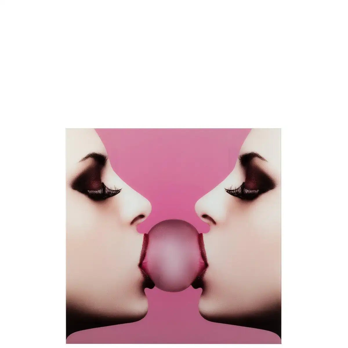 J-Line Wall Deco Bubble Gum Gehärtetes Glas Pink - HomeDesign Knaus